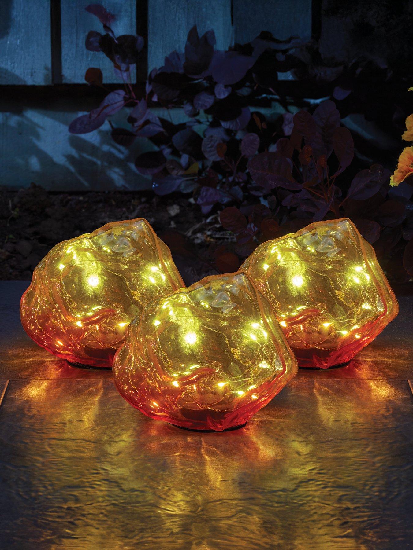 front image of smart-solar-solstone-glass-rock-lights