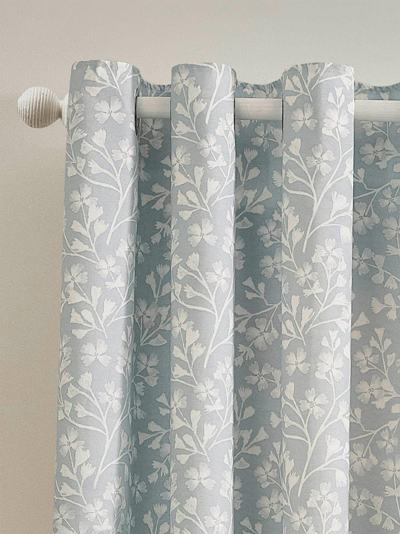 Catherine Lansfield Brooke Floral Curtains- 66x90 Inch