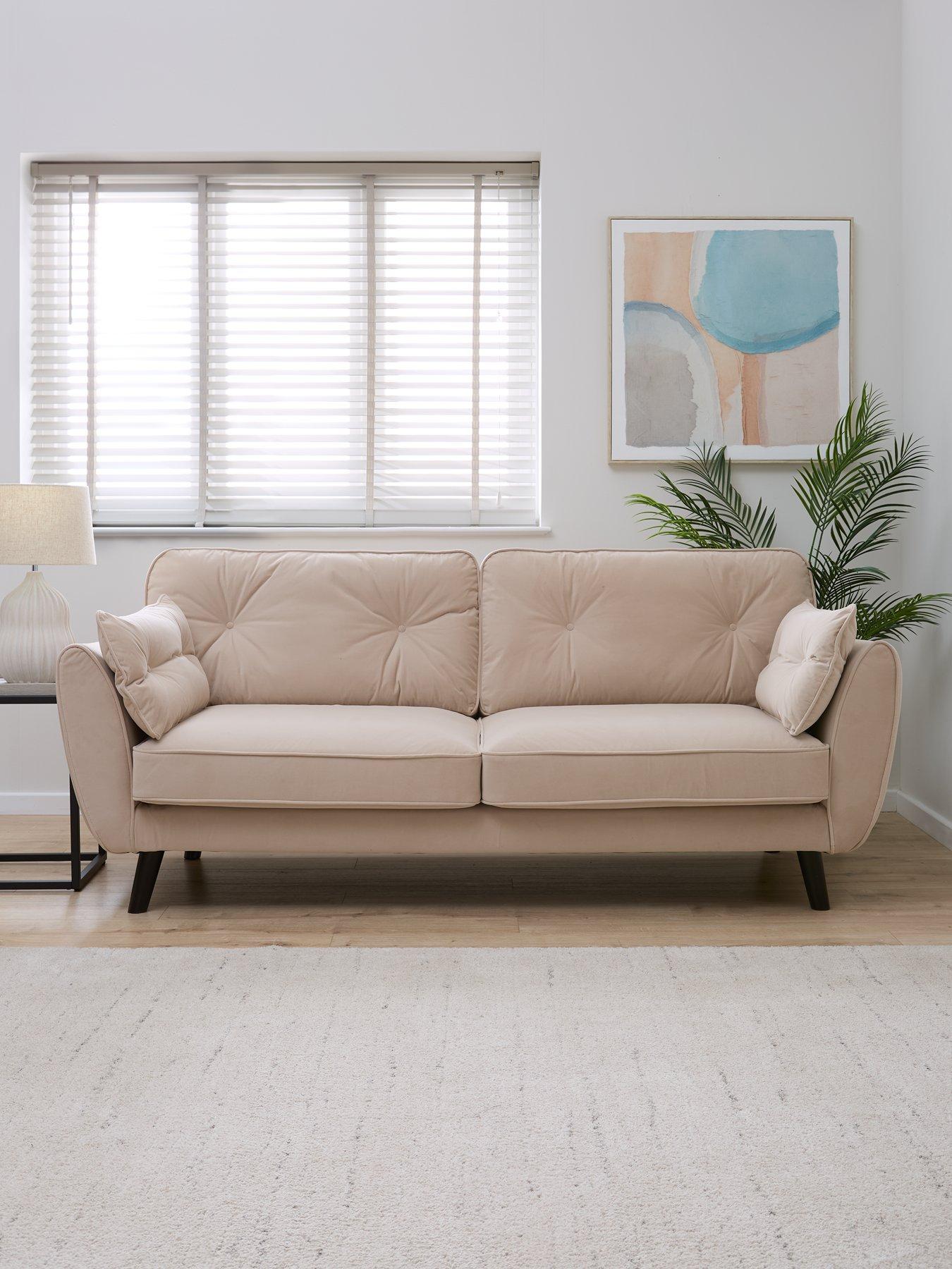 Very Home New Paulo Fabric 3 Seater Sofa - FSC® Certified
