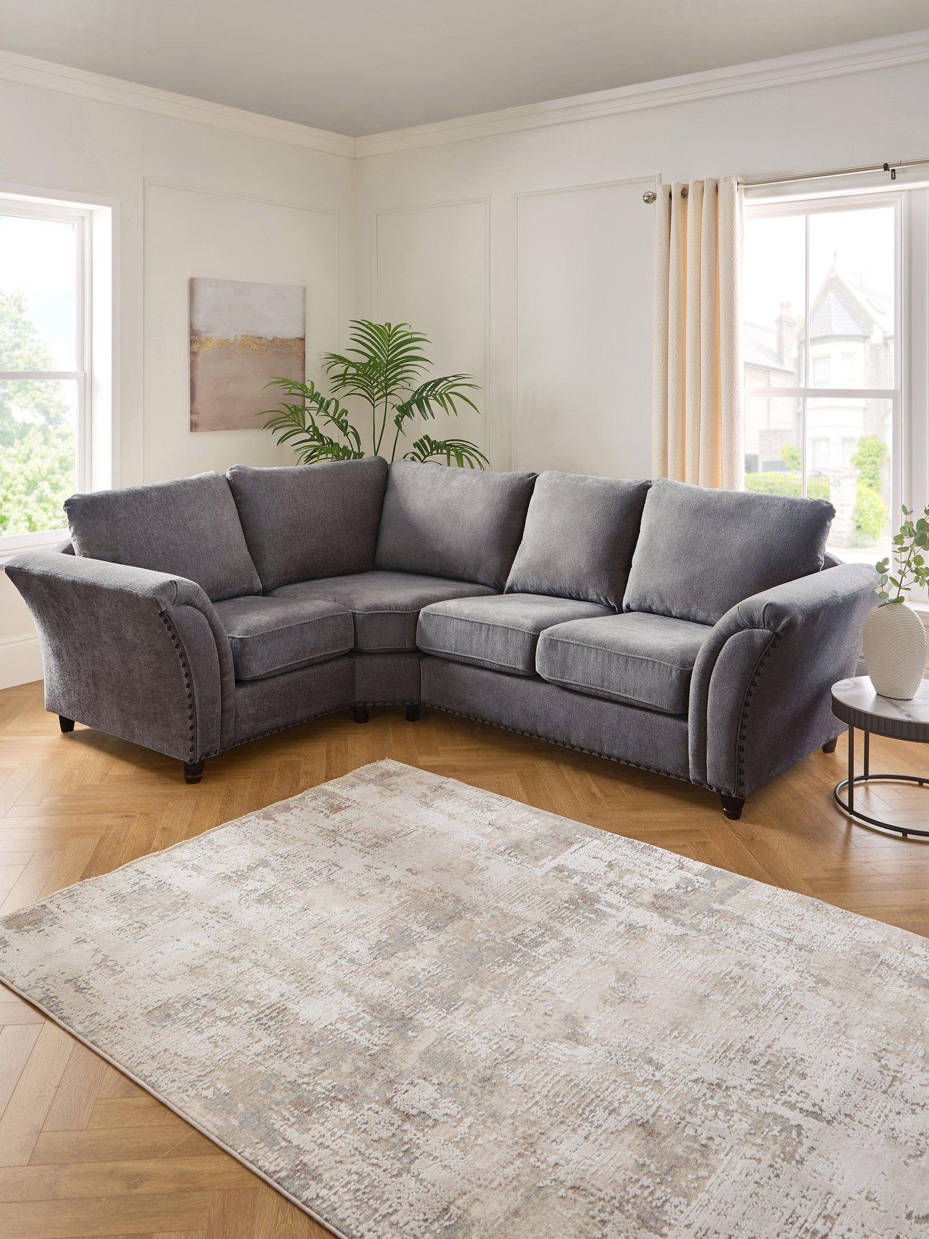 Very Home New Ariel Left Hand Fabric Corner Sofa - FSC Certified