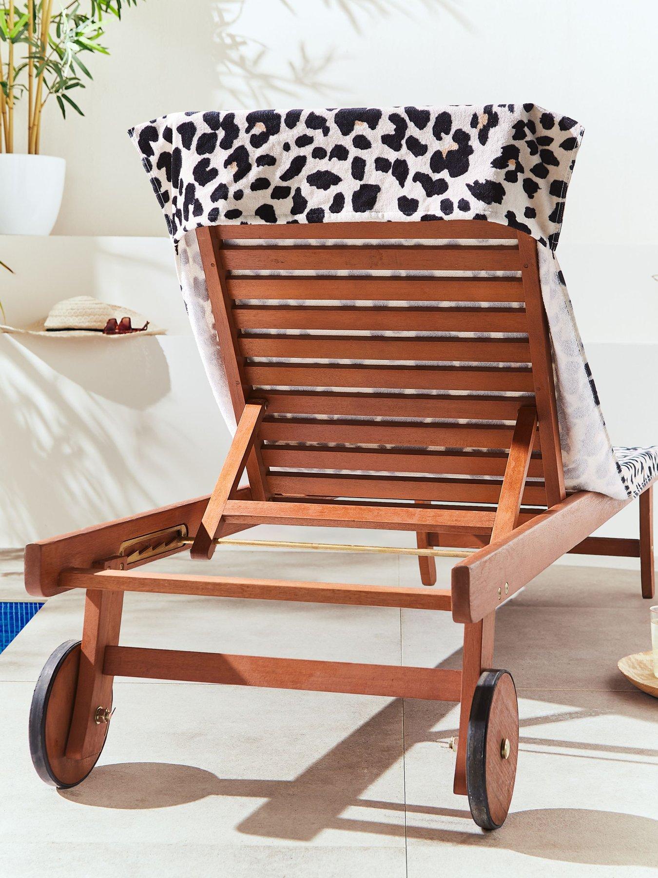  image of catherine-lansfield-leopard-100-cotton-beach-towel