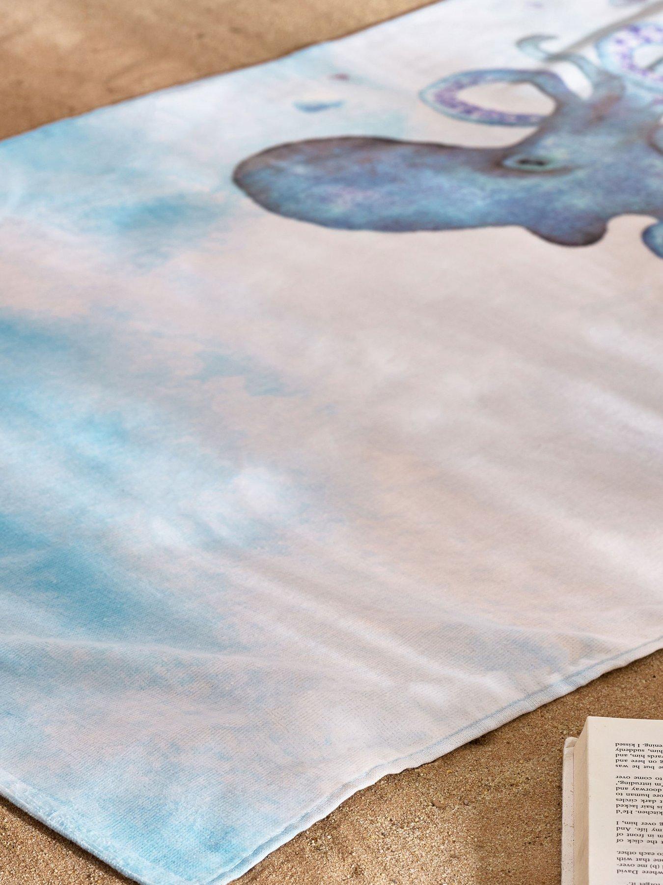  image of catherine-lansfield-octopus-100-cotton-beach-towel