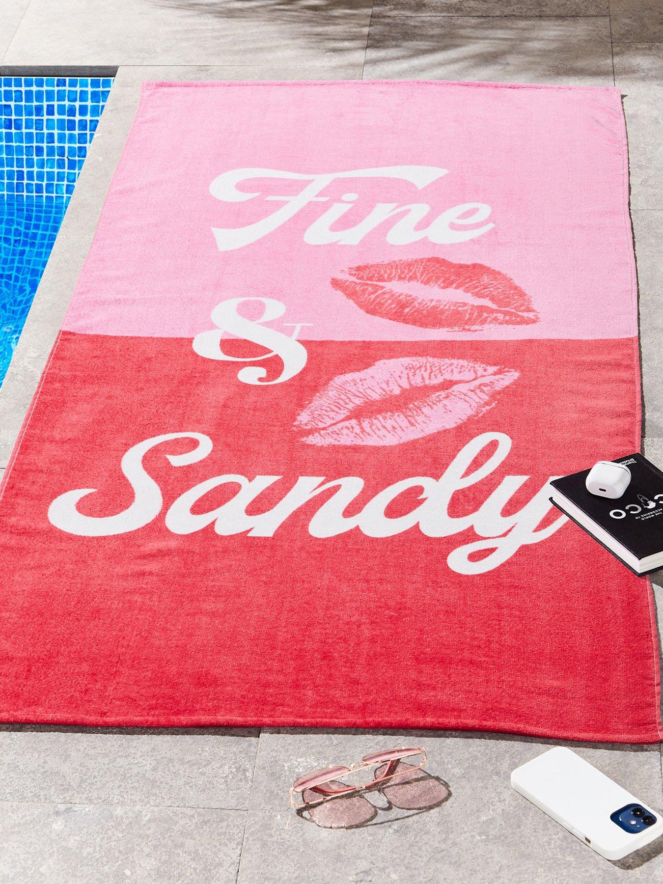 Sassy B Fine And Sandy 100% Cotton Beach Towel