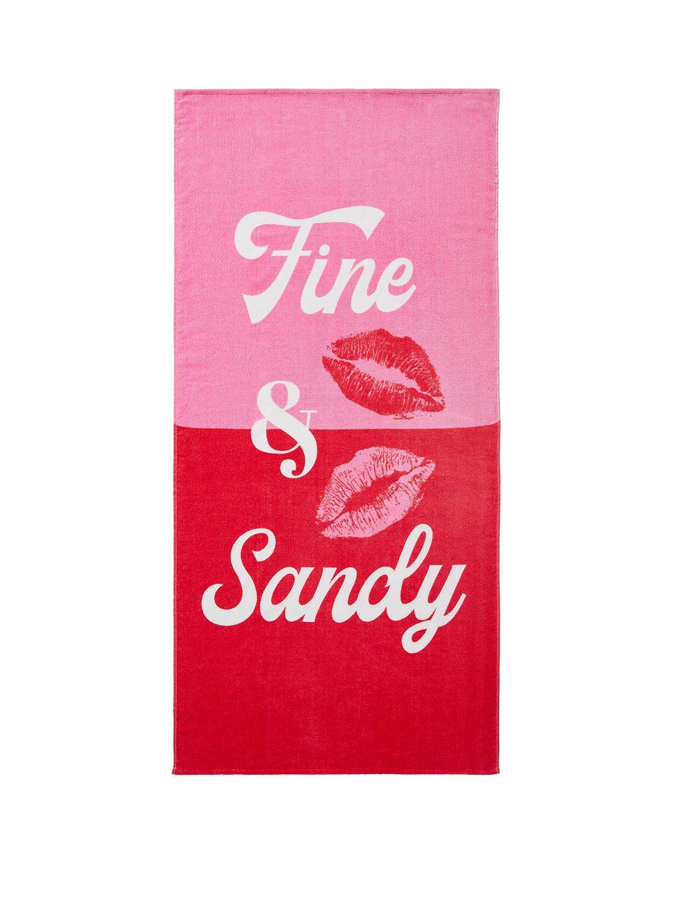 stillFront image of sassy-b-fine-and-sandy-100-cotton-beach-towel