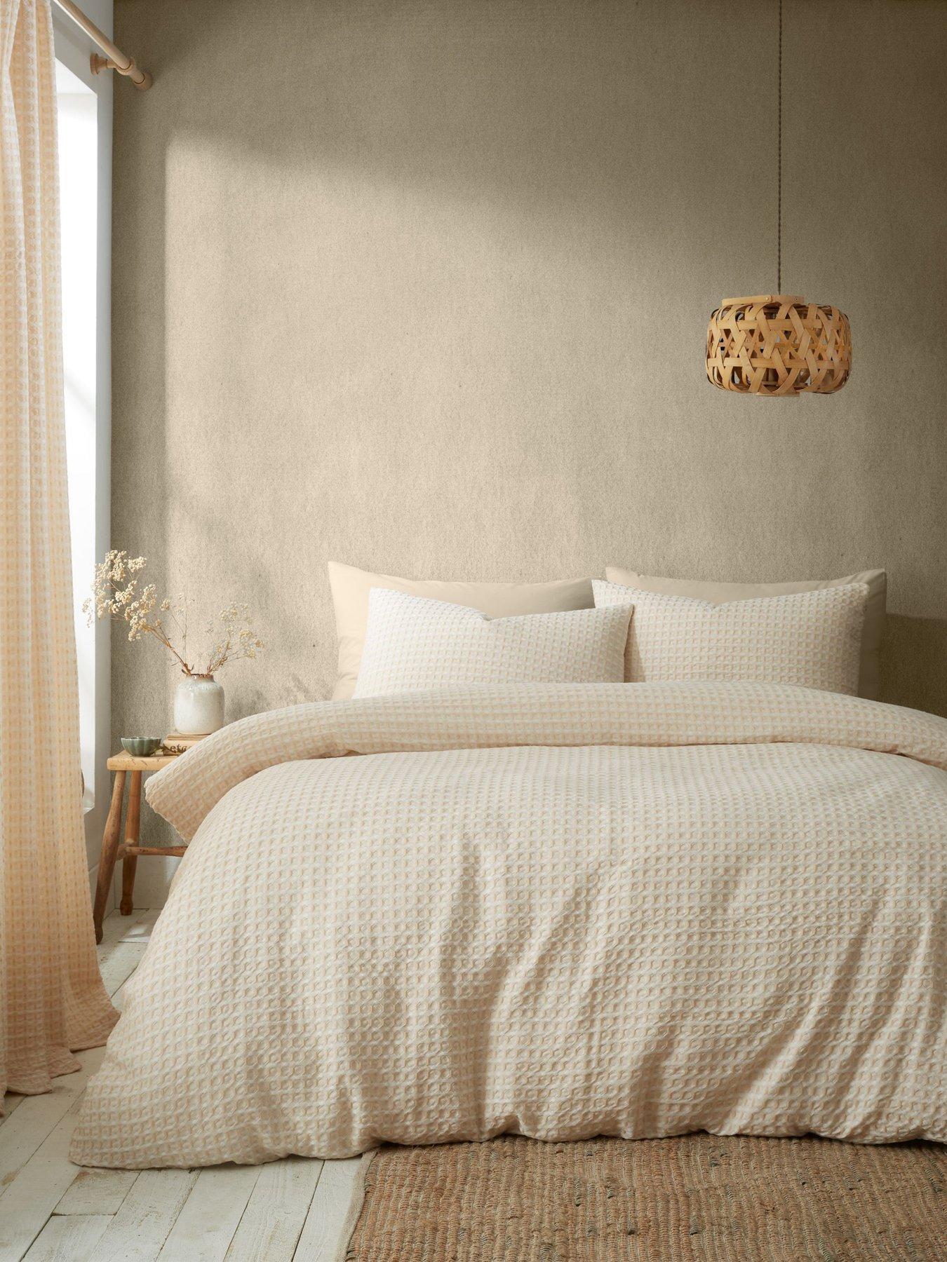 undefined Muscat Waffle Duvet Set - Natural