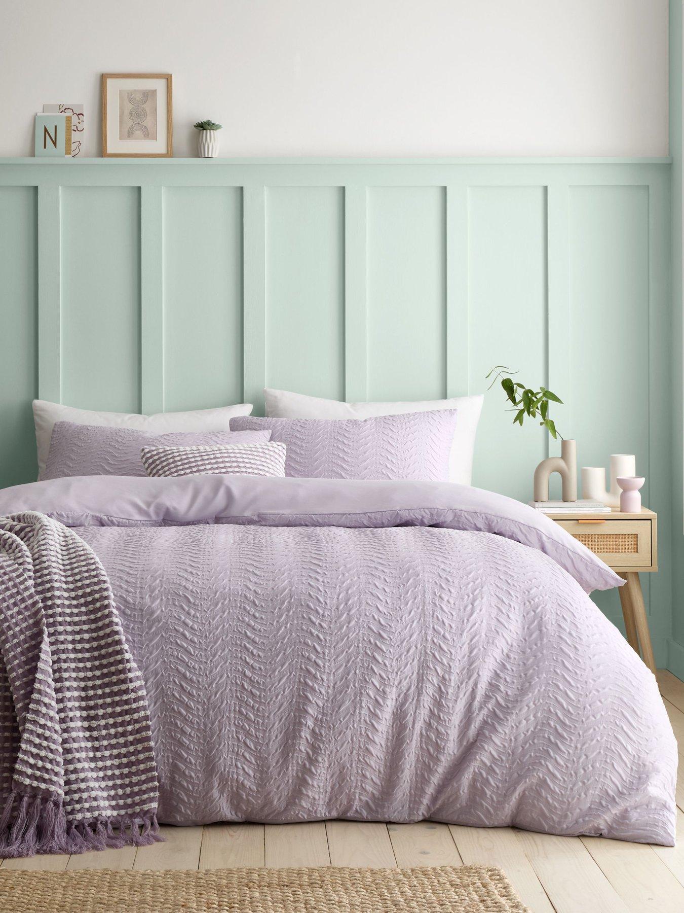 catherine-lansfield-heatset-wave-duvet-set-lilac