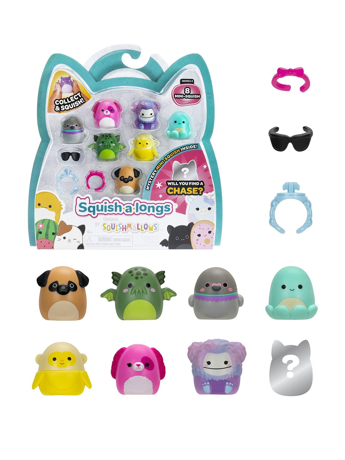Squish-a-longs 8 Pack (STYLE 1- W2) - 1-Inch Mini-Squish
