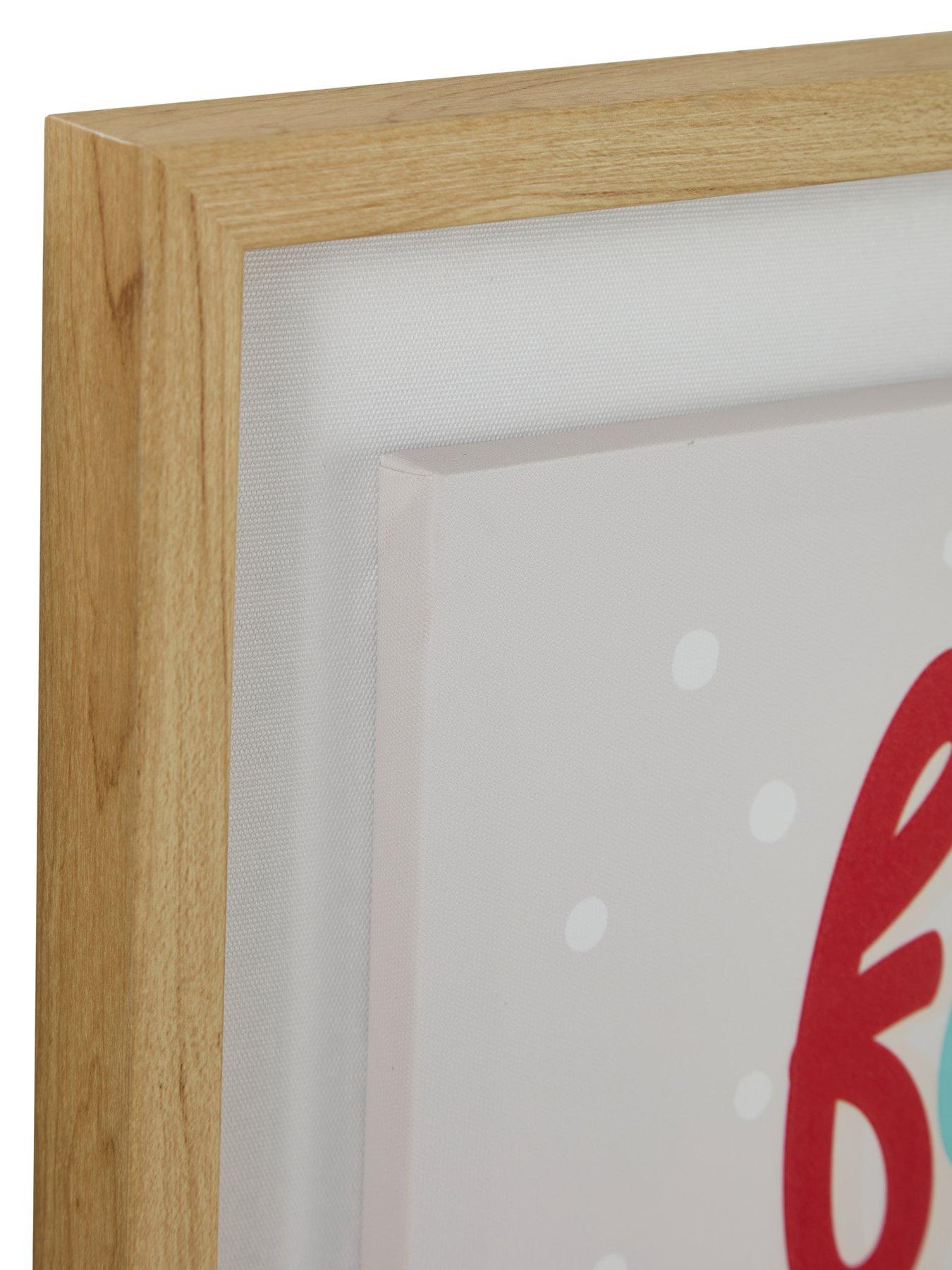 Image 4 of 6 of Very Home Set Of 2 Merry And Bright Slogan Wall Art - FSC&reg; Certified