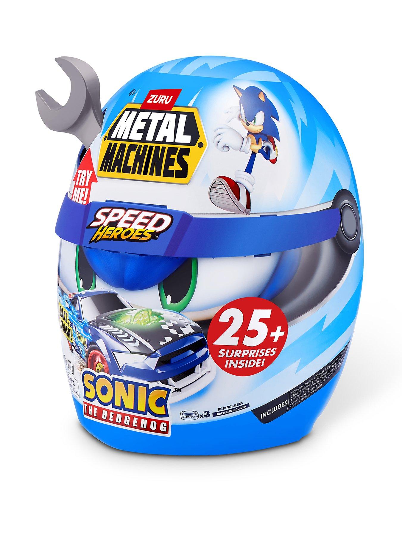 Image 1 of 6 of Zuru Metal Machines Speed Heroes Sonic the Hedgehog Playset -&nbsp;Surprises Inside