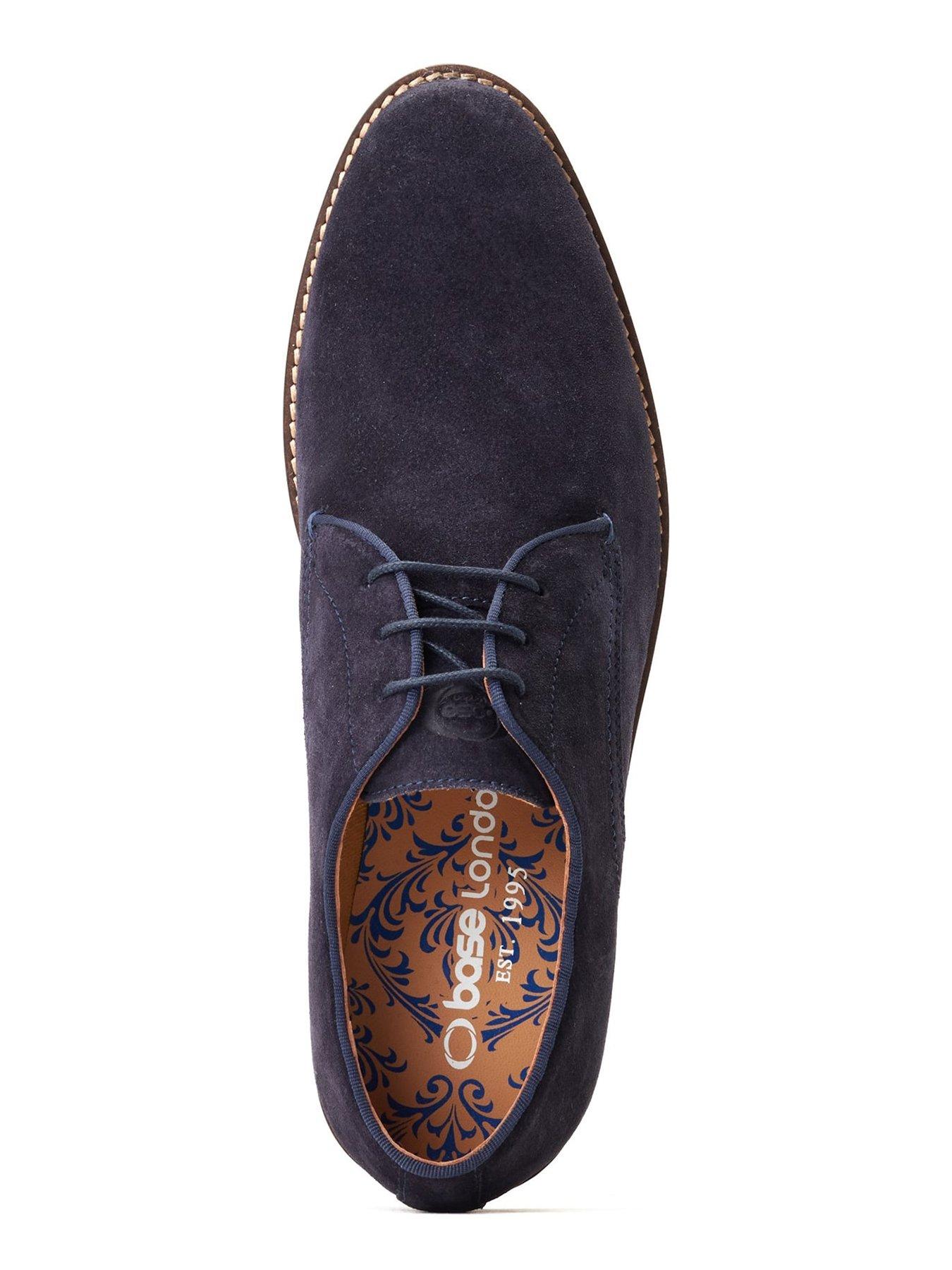 Image 4 of 6 of Base London Bronte Suede Lace Up Formal Shoe - Navy