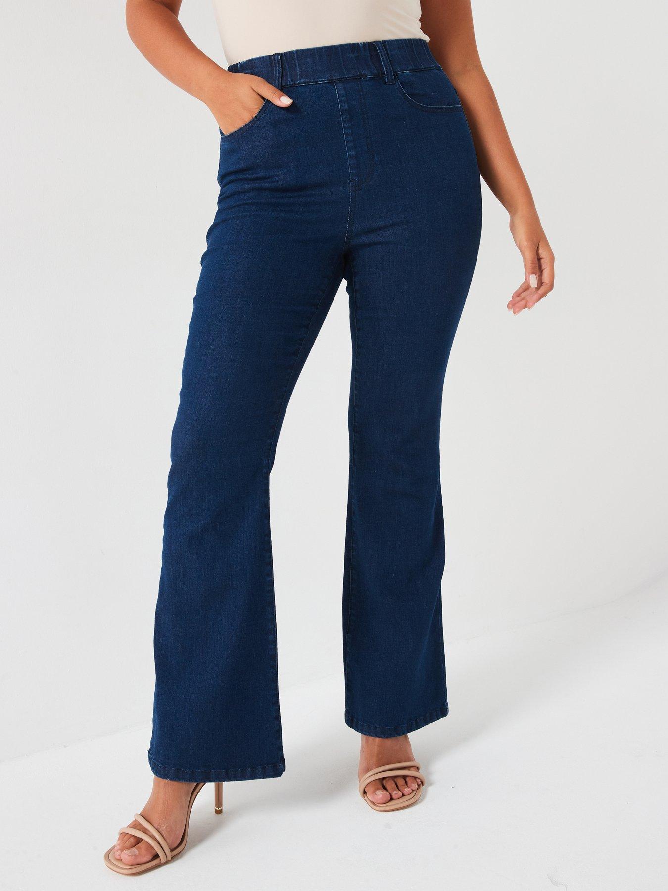 undefined Pull On Stretch Bootcut Jean - Blue