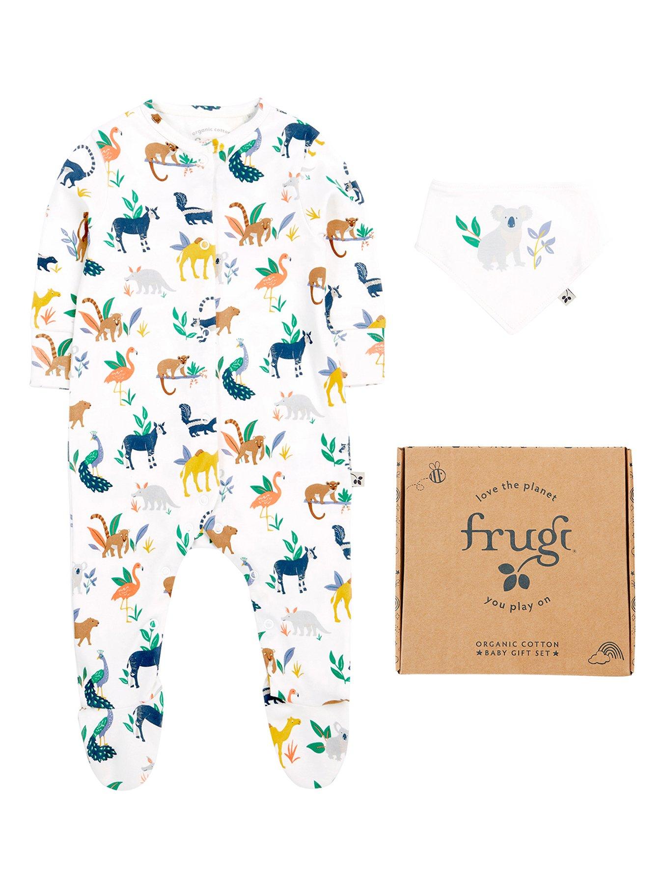 undefined Baby Wild Life Sleepsuit Gift Set - White