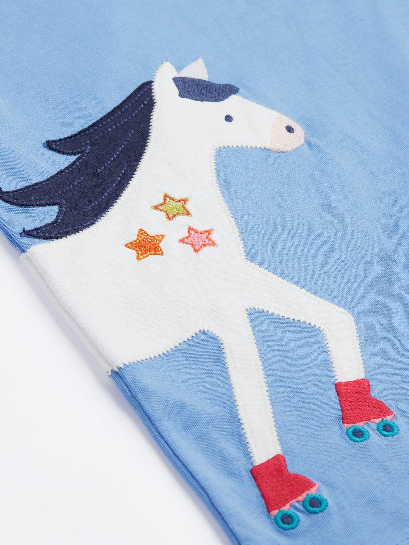  image of frugi-girls-elise-wrap-around-t-shirt-blue