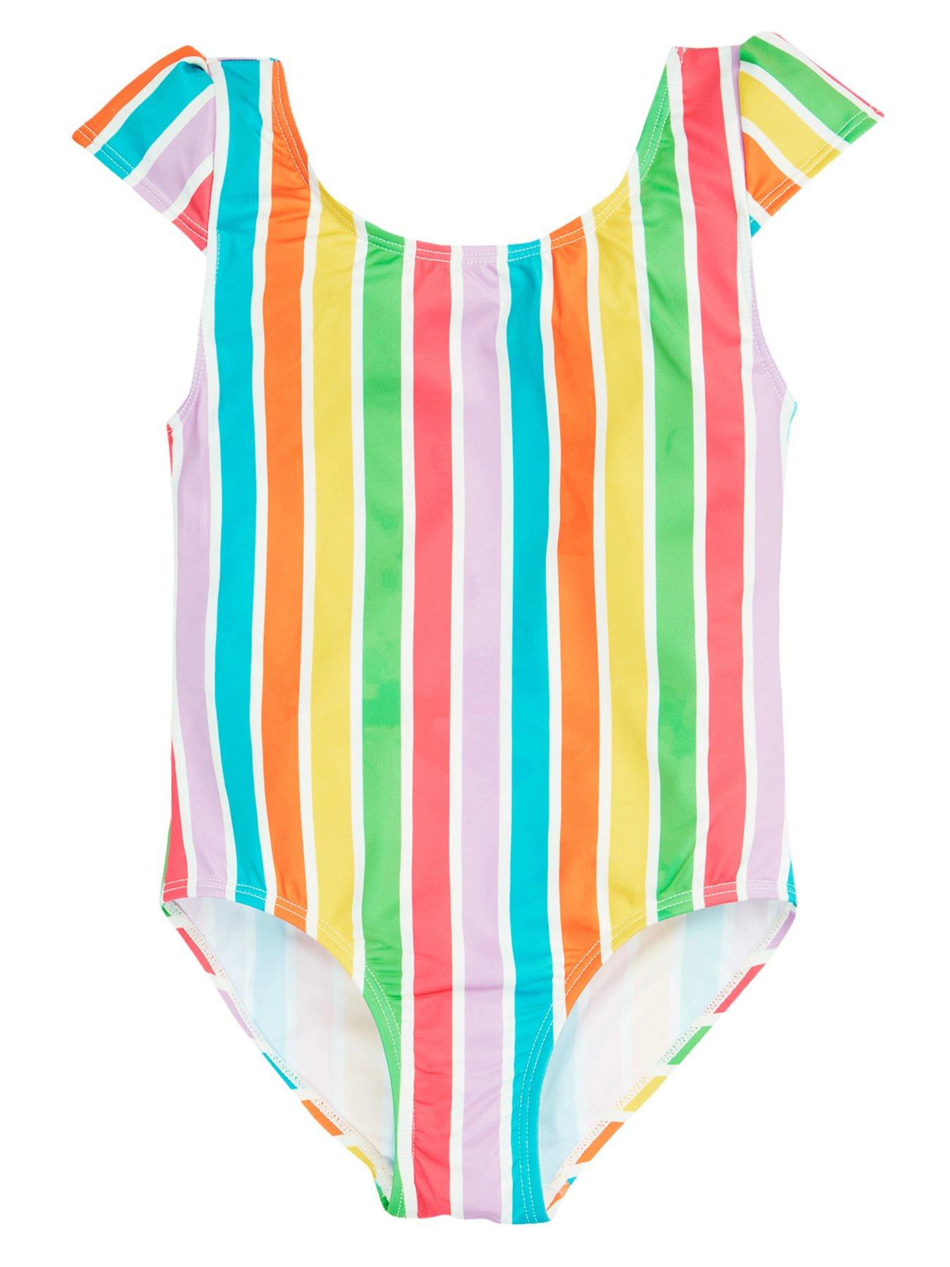  image of frugi-girls-marina-swimsuit-multi