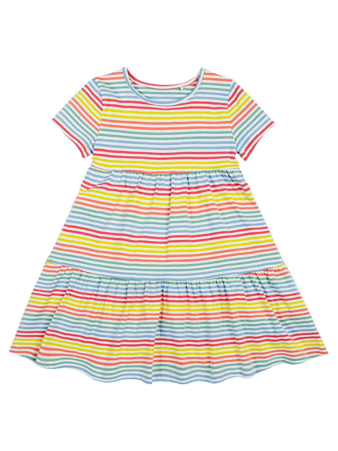 Frugi Girls Lucy Stripe Dress - Multi