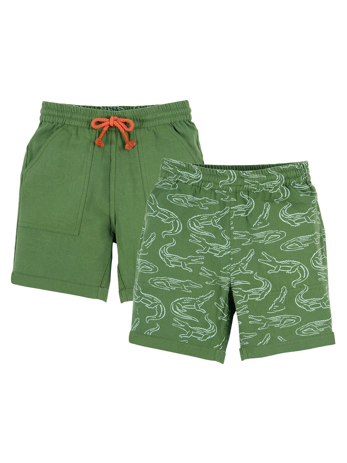 Frugi Boys Rocky Reversible Shorts - Green