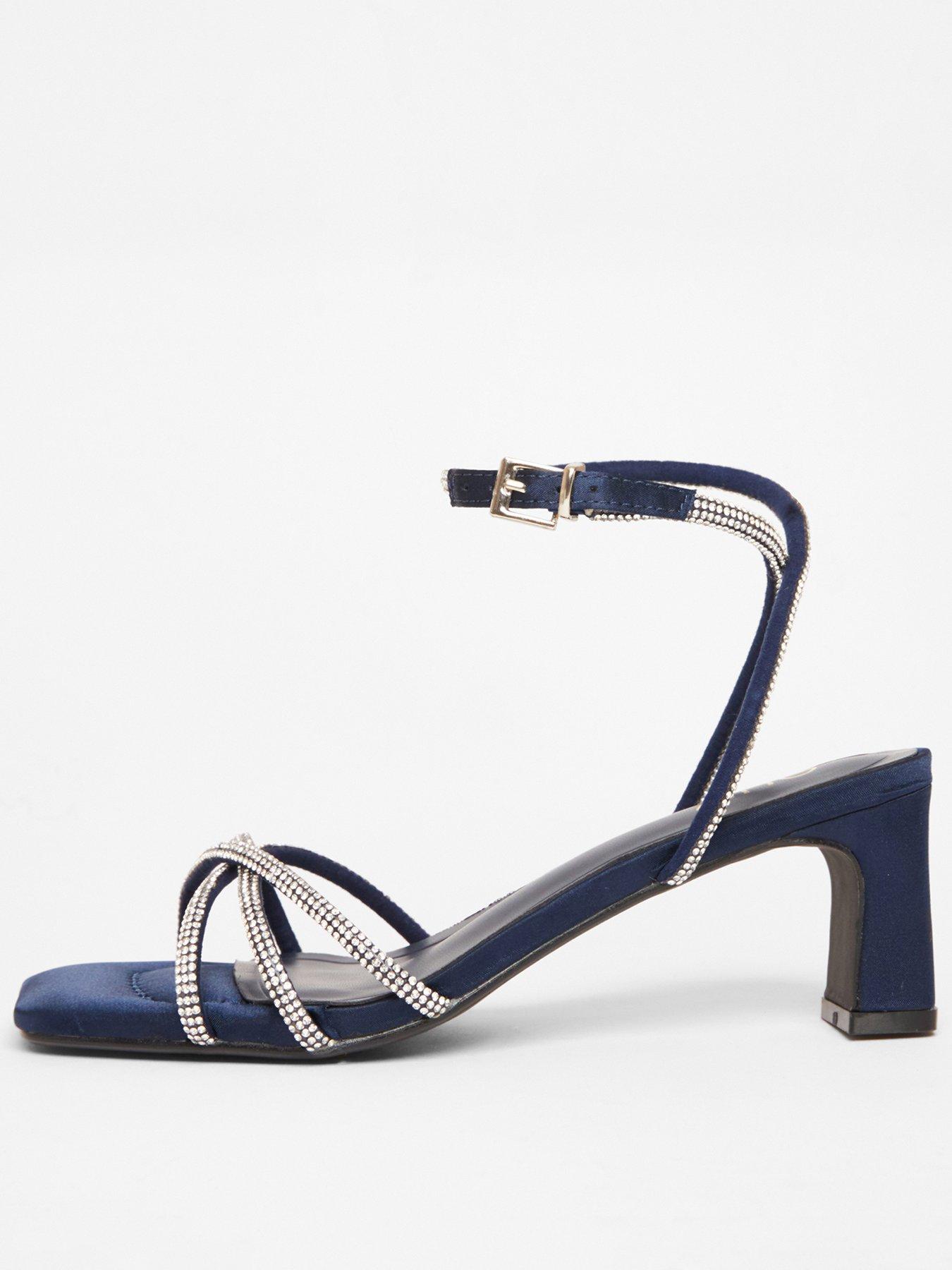 quiz-navy-diamante-strappy-heeled-sandals