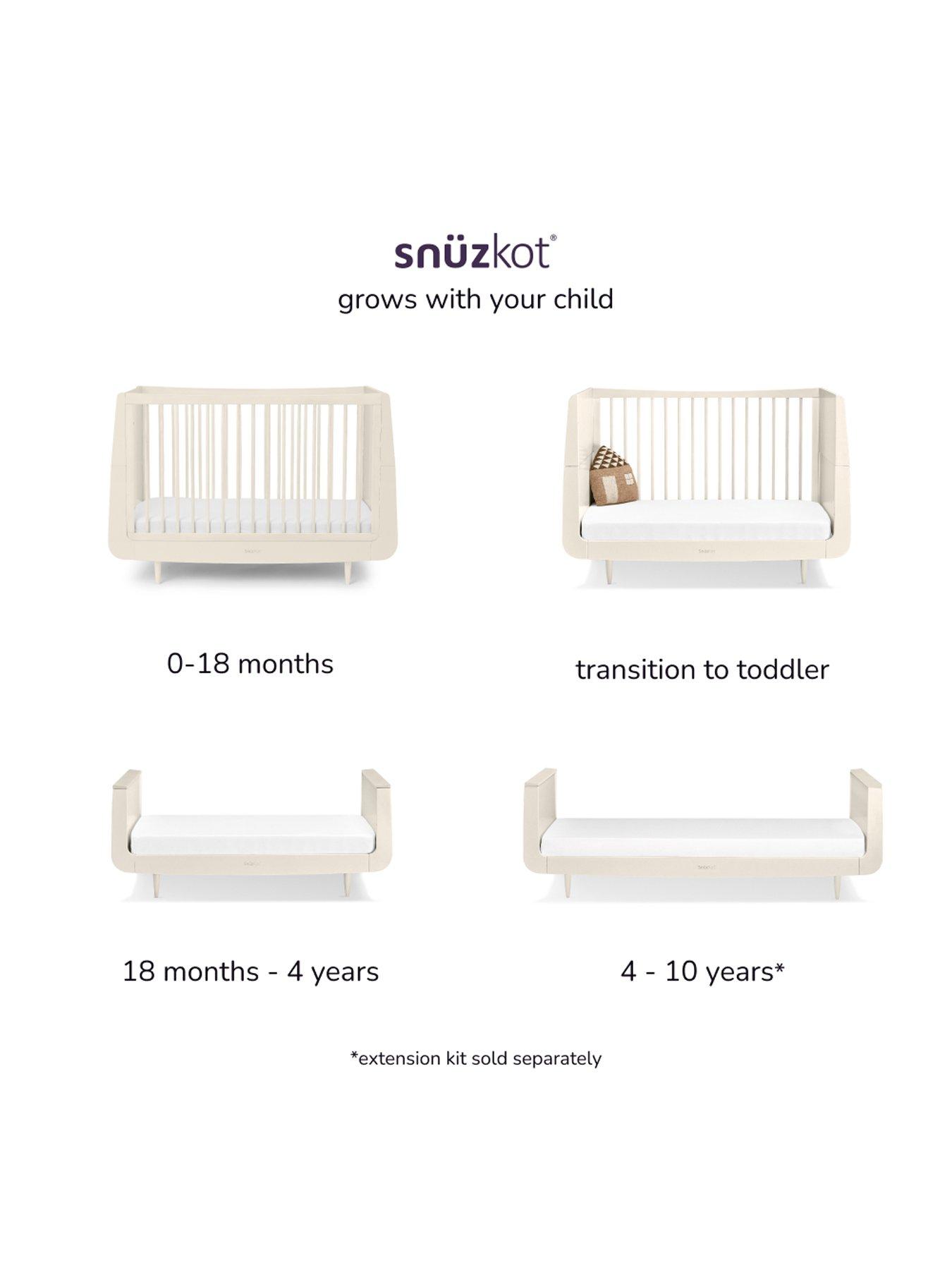  image of snuz-snuzkot-skandi-cot-bed-cashmere