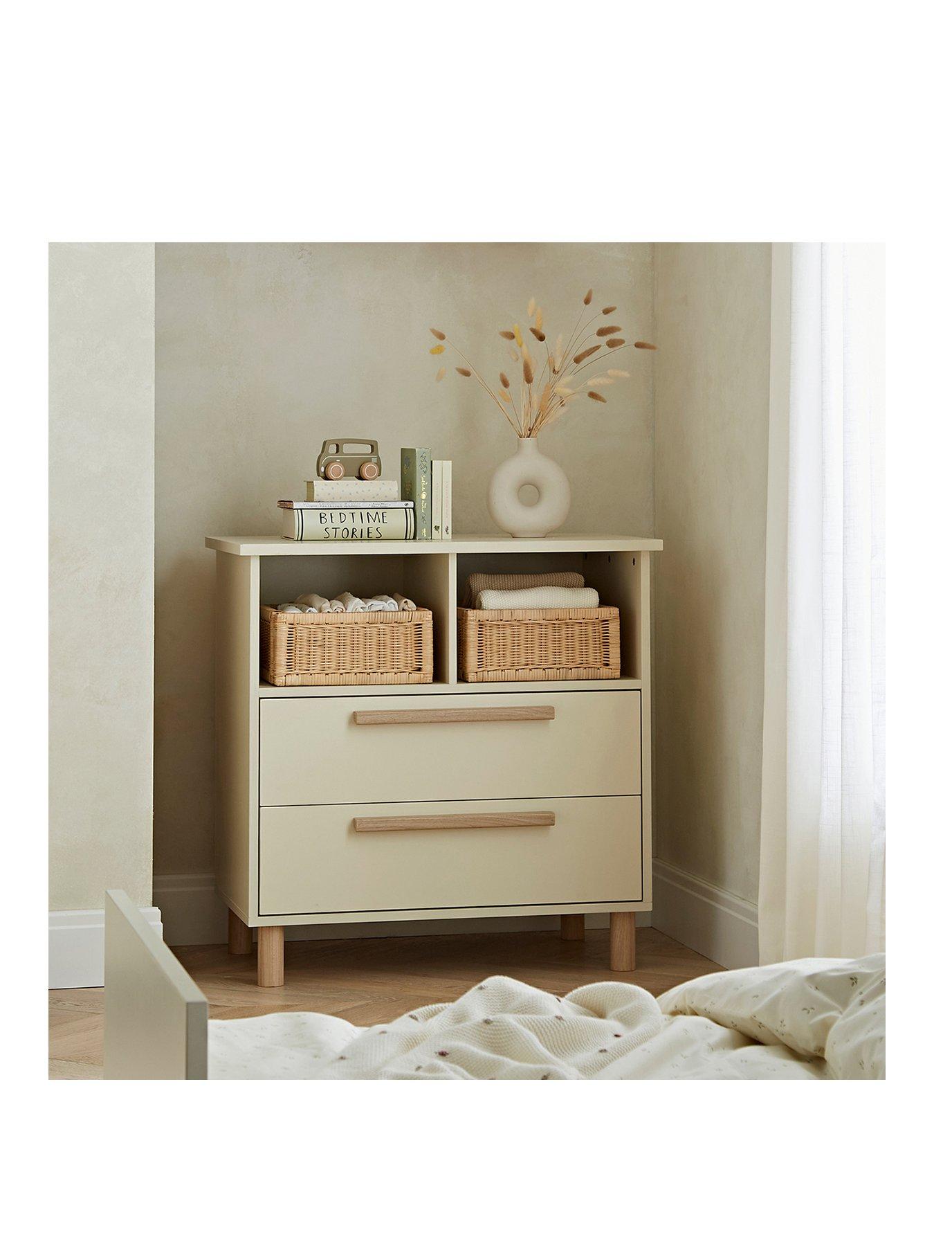  image of cuddleco-harper-dresser-changer-cream-ash