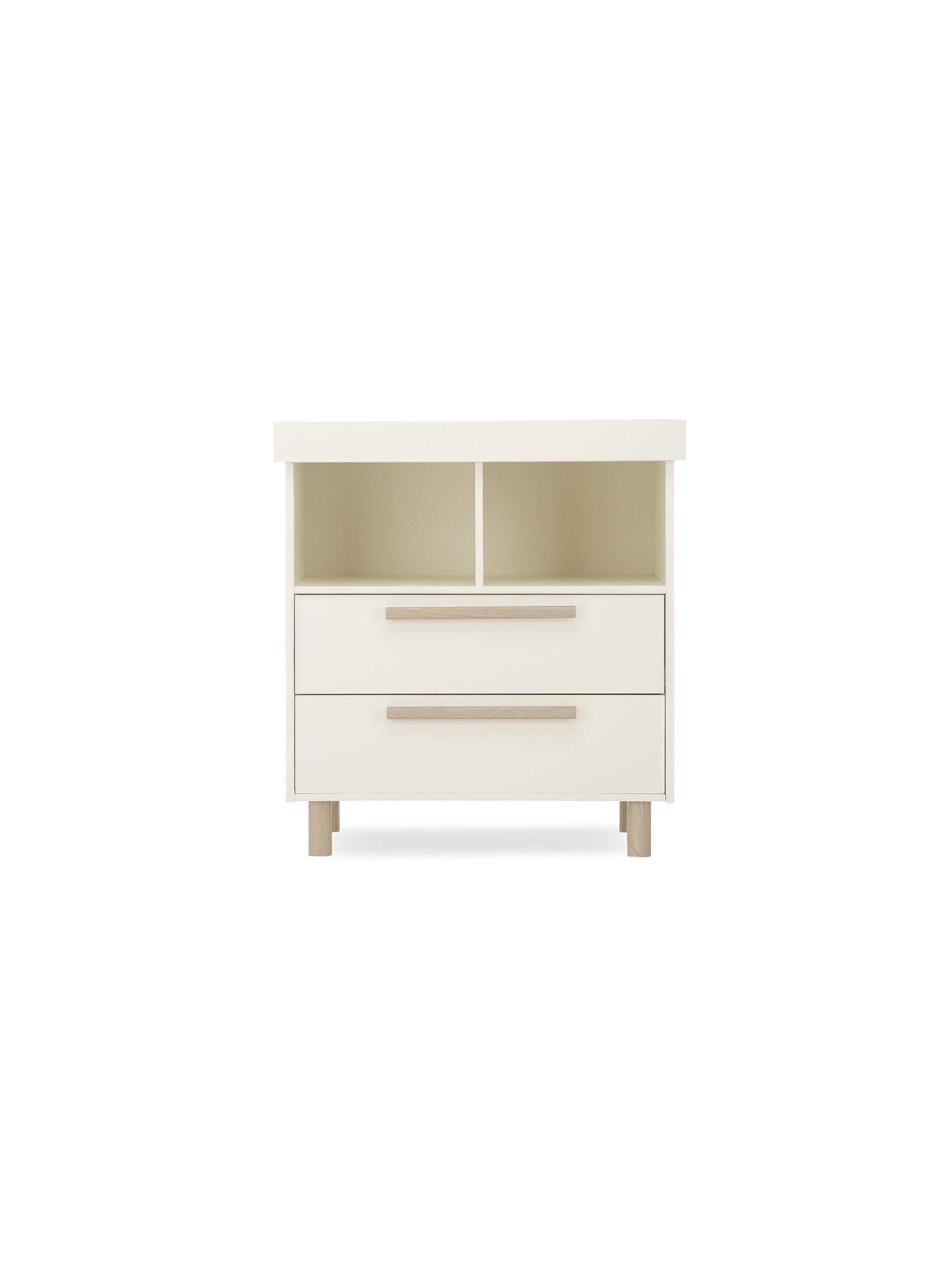  image of cuddleco-harper-dresser-changer-cream-ash