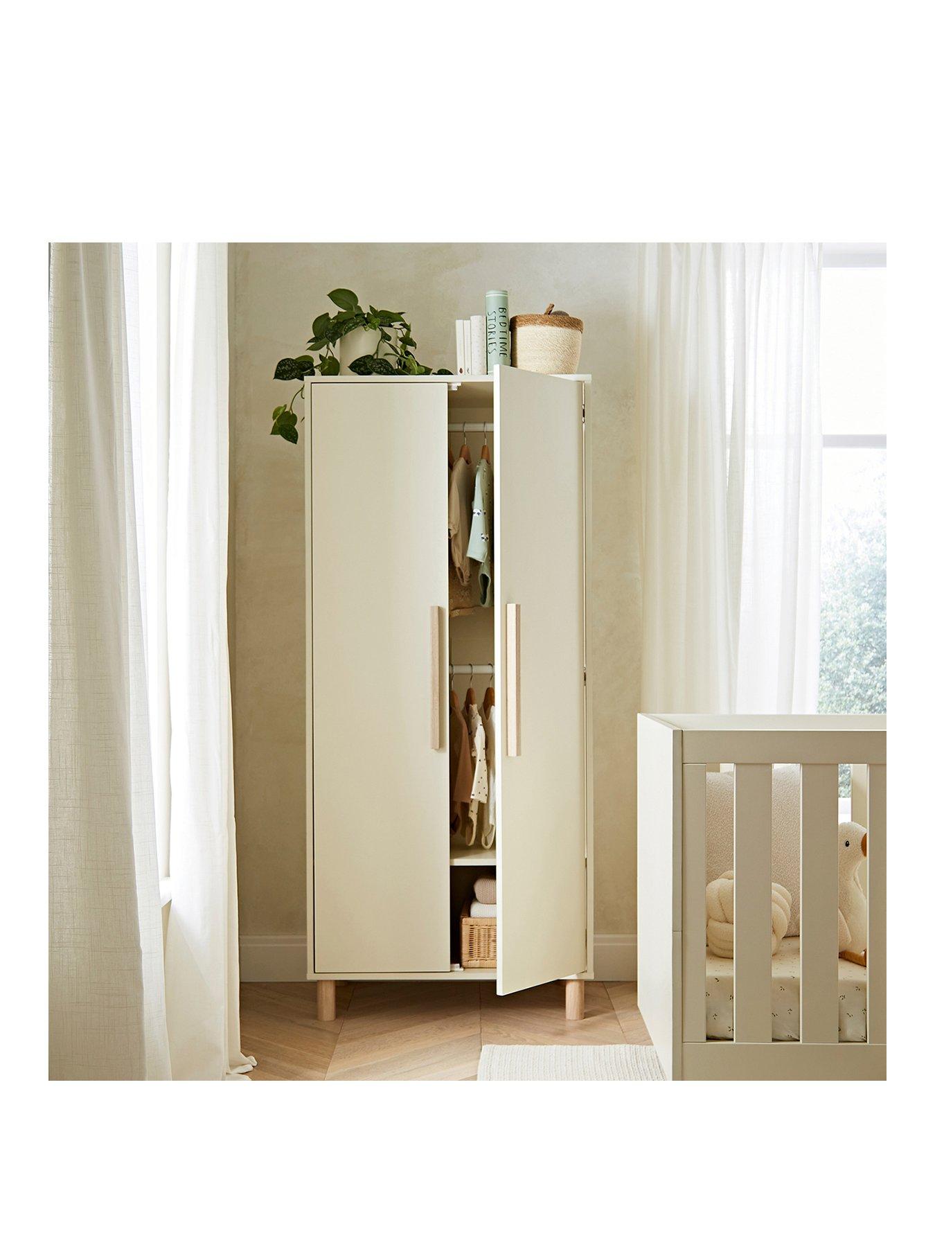 Image 3 of 6 of CuddleCo Harper Nursery Wardrobe - Cream &amp; Ash