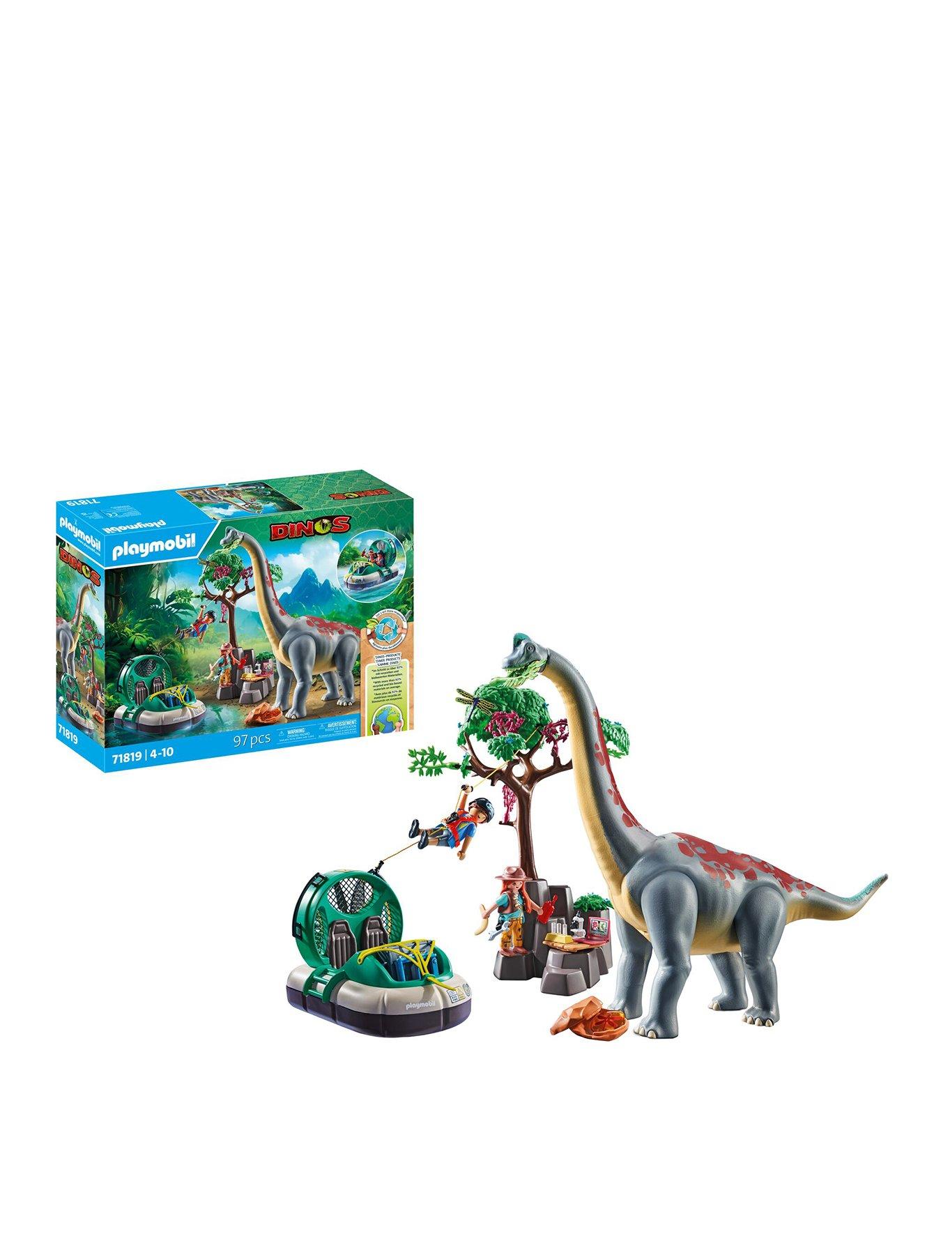 undefined Brachiosaurus encounter with hovercraft