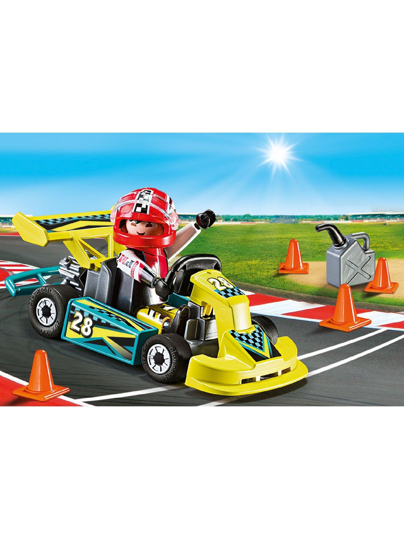  image of playmobil-9322-action-go-kart-racer-small-carry-case