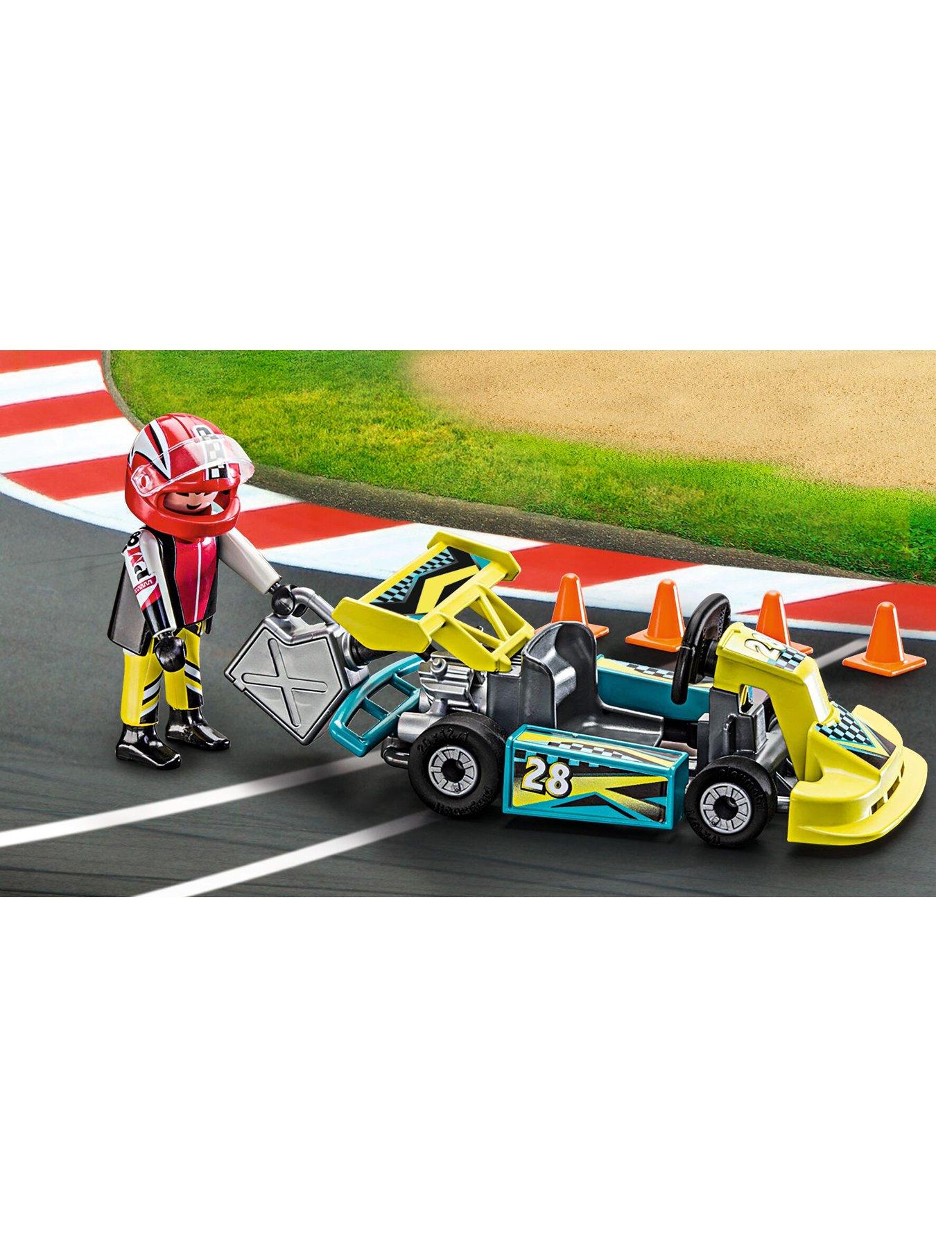  image of playmobil-9322-action-go-kart-racer-small-carry-case