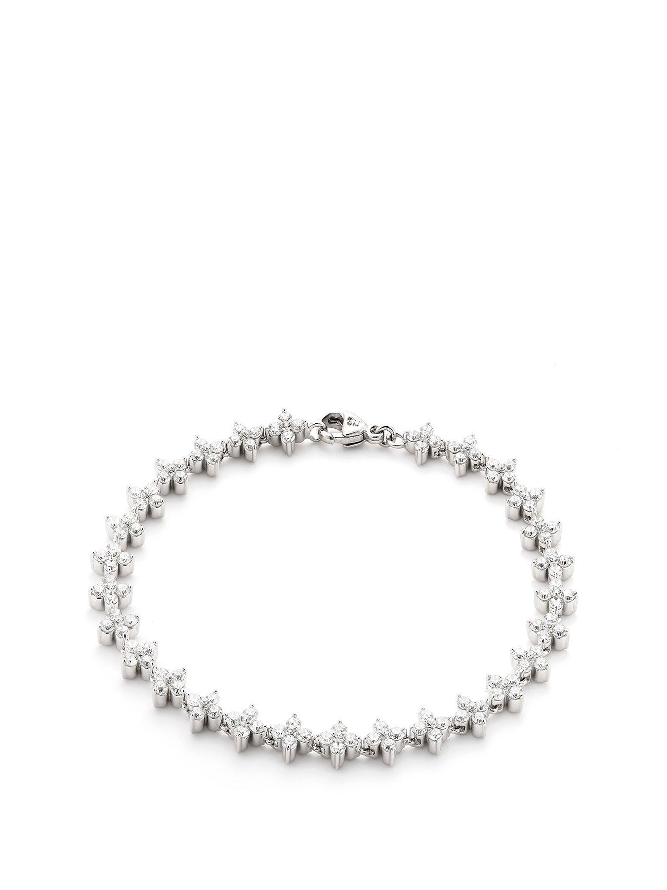 created-brilliance-victoria-9ct-white-gold-3ct-tw-lab-grown-flower-bracelet