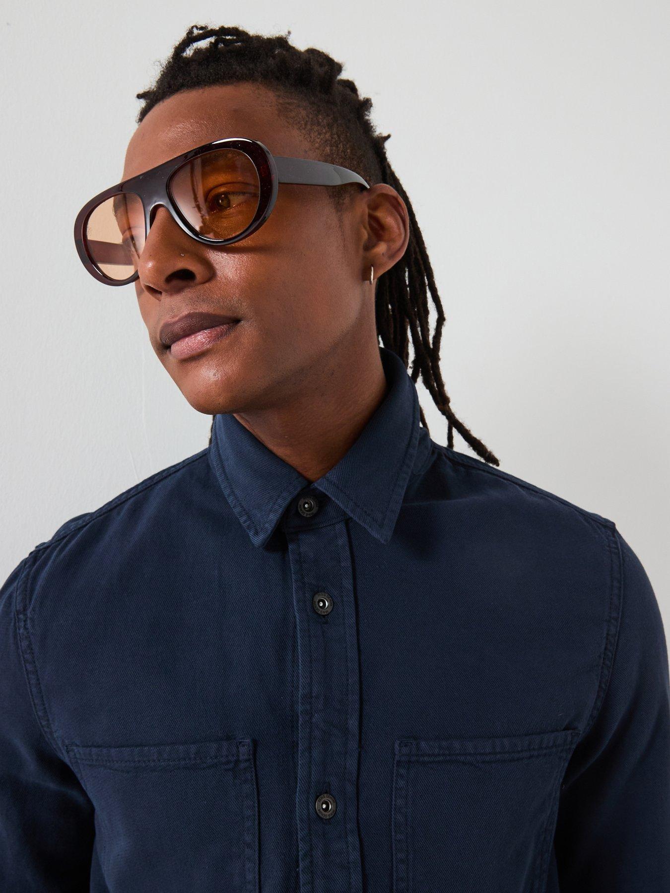 Image 4 of 6 of Mango Jay Twill Casual Overshirt - Navy