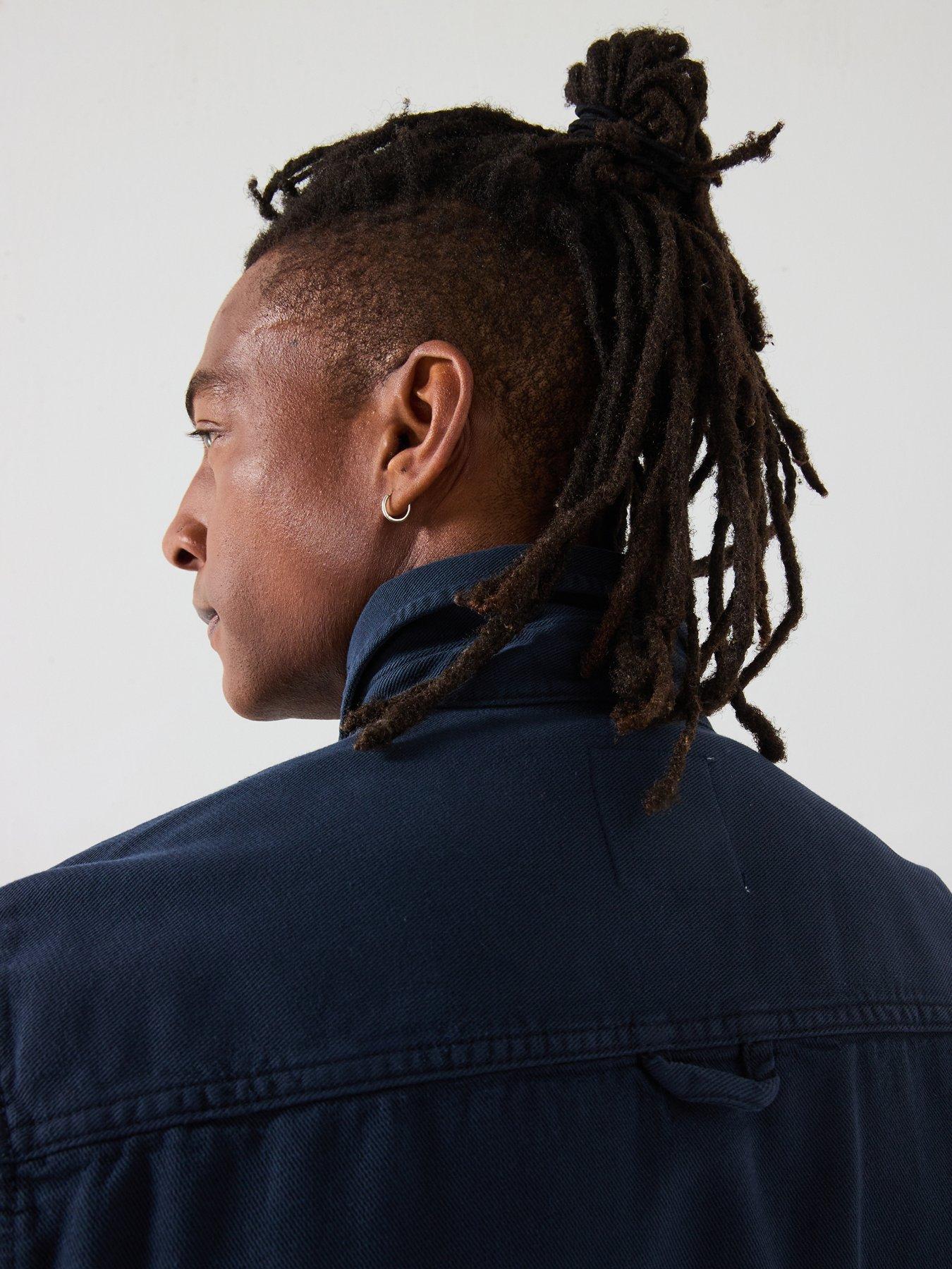 Image 5 of 6 of Mango Jay Twill Casual Overshirt - Navy