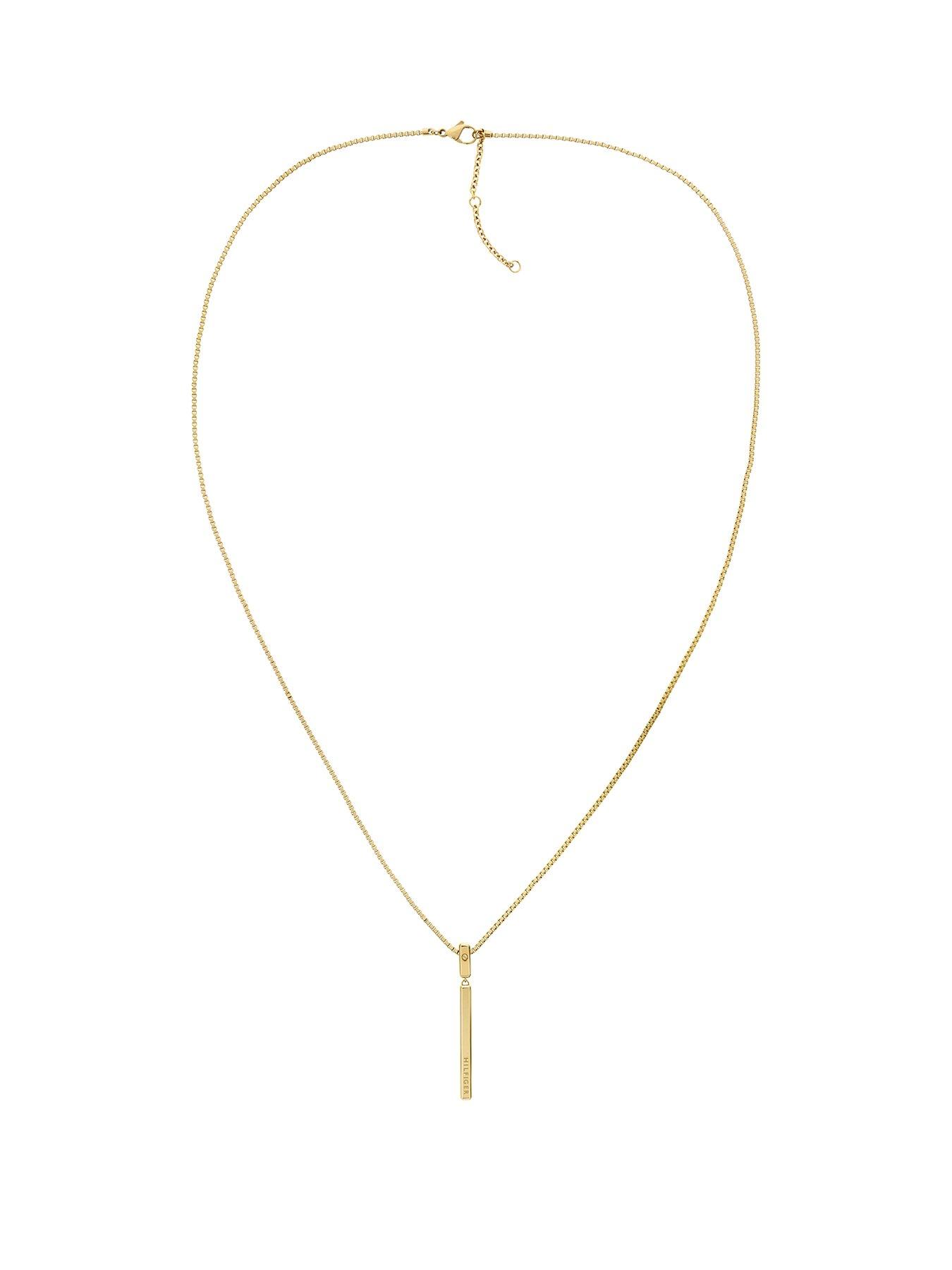 tommy-hilfiger-linear-ladies-necklace-gold