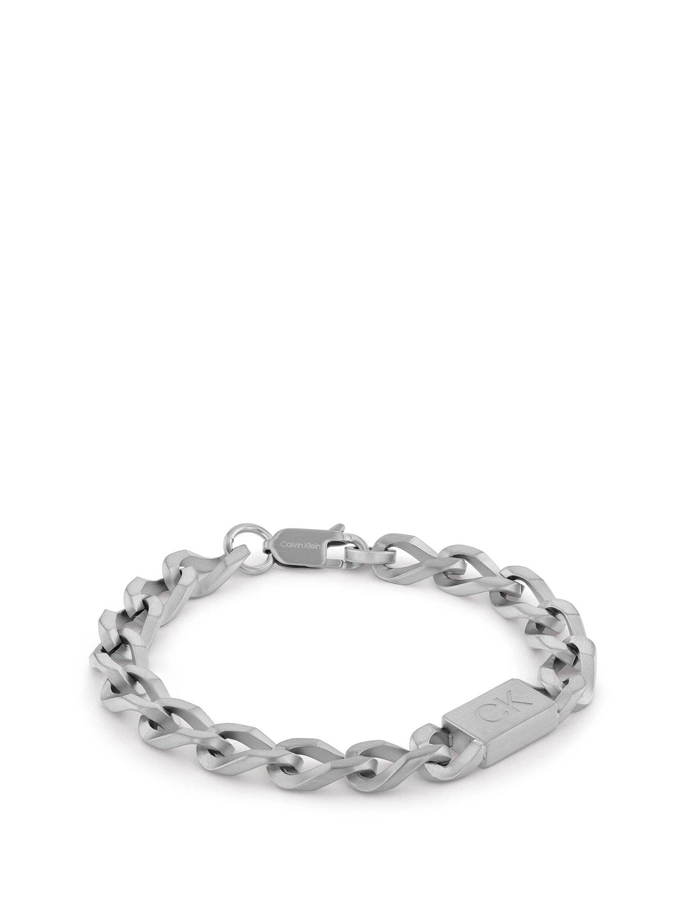  image of calvin-klein-outlook-mens-bracelet-silver