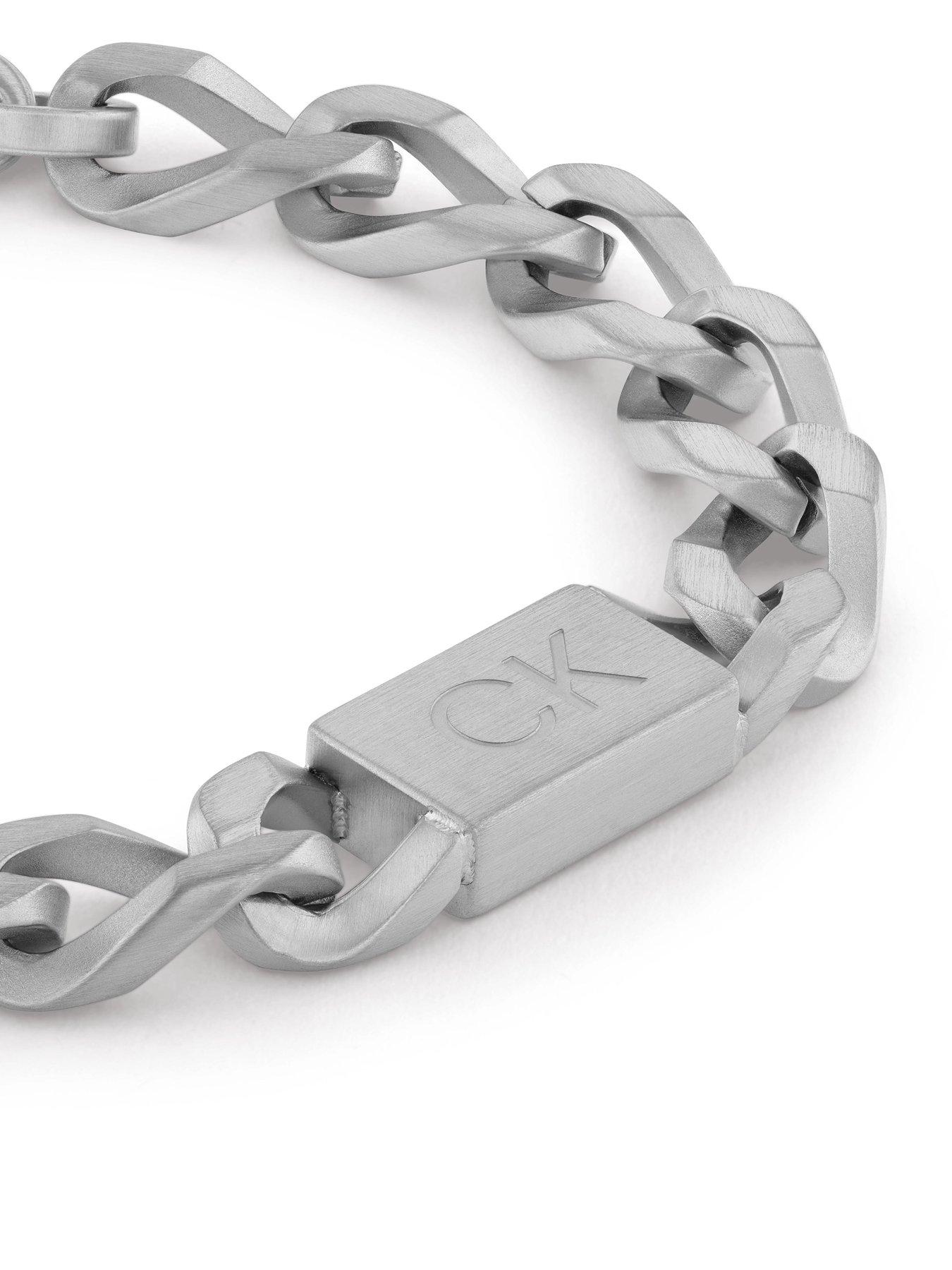  image of calvin-klein-outlook-mens-bracelet-silver
