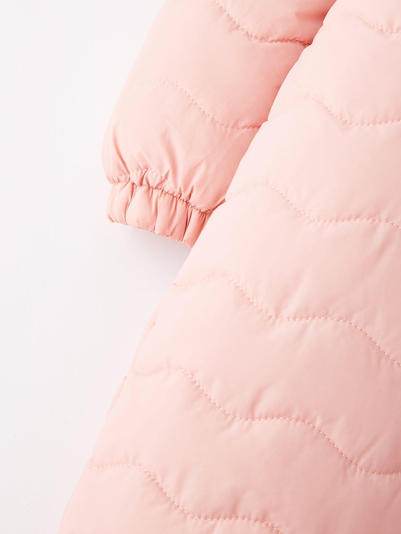  image of the-very-collection-girls-quilted-heavy-weight-snowsuit-pink