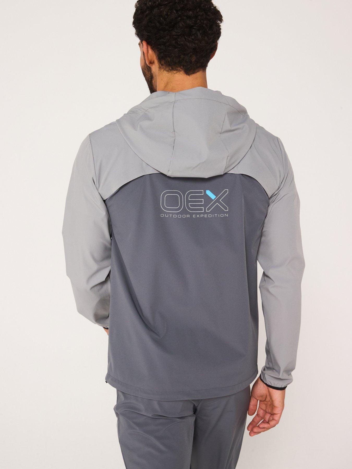 Image 2 of 6 of OEX Mens Fell Track Top - Charcoal - Grey