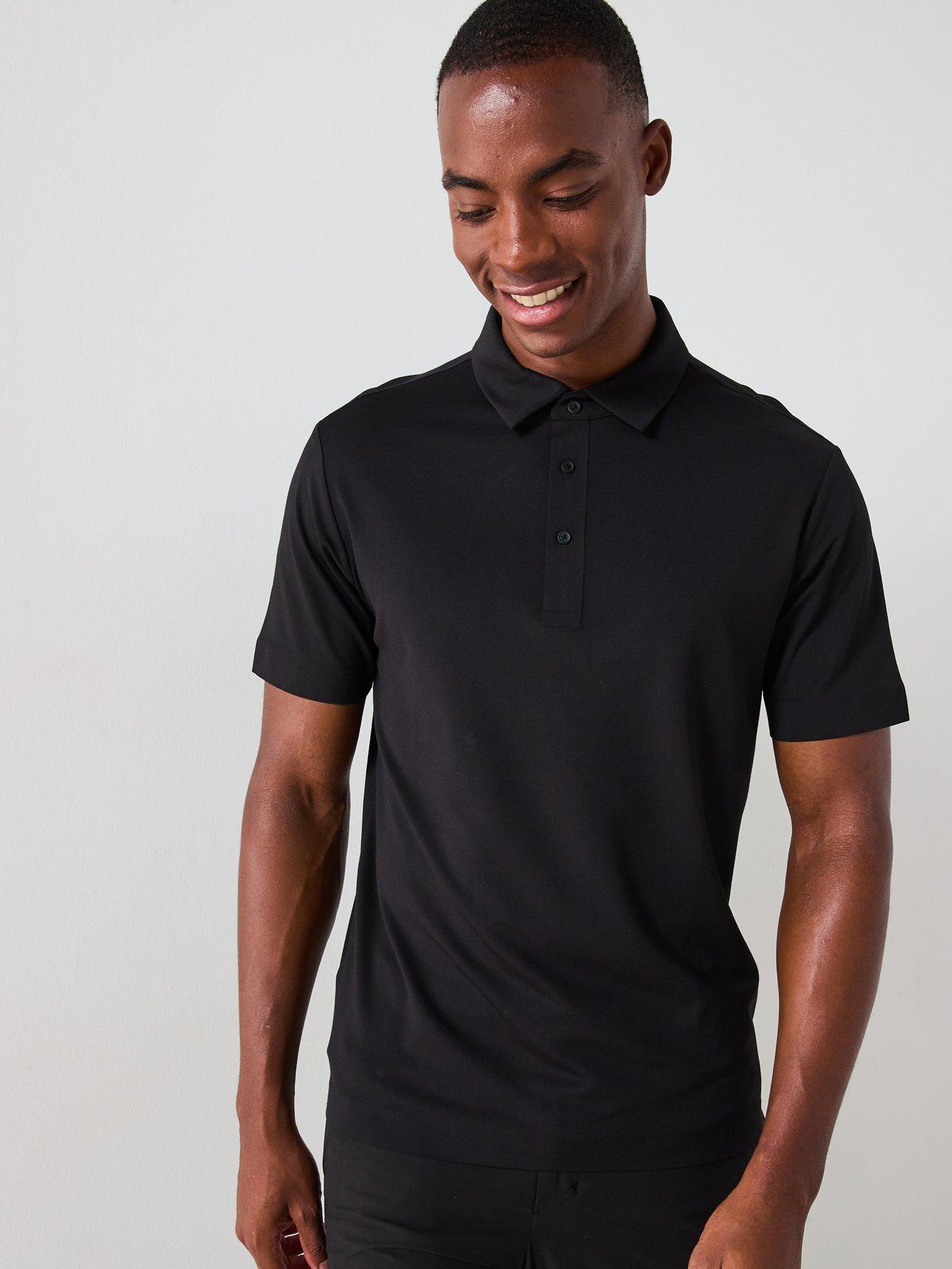 undefined Laziop Performance Polo Shirt - Black