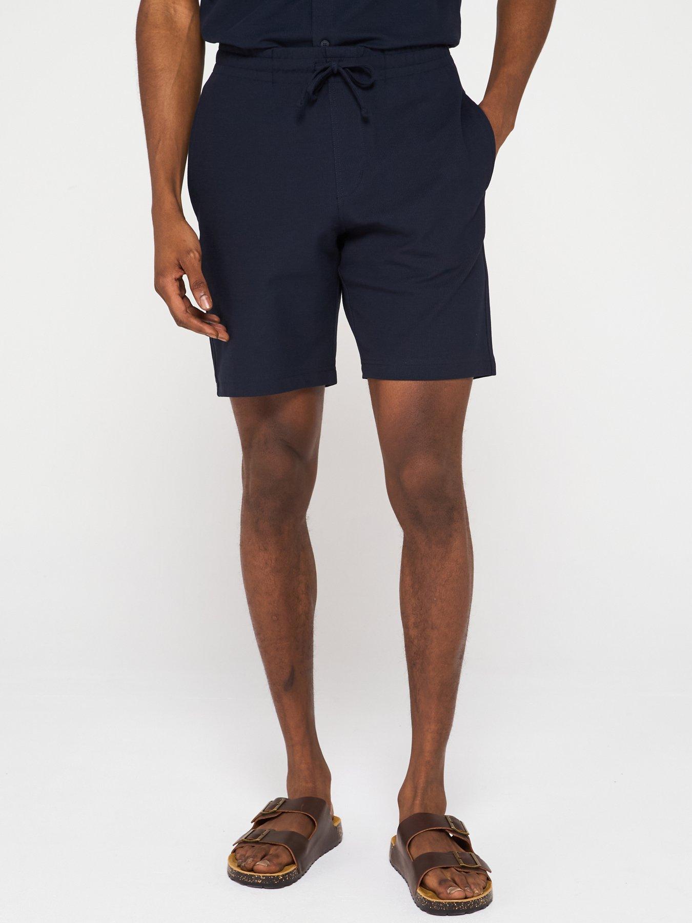  image of mango-peres-textured-casual-shorts-navy