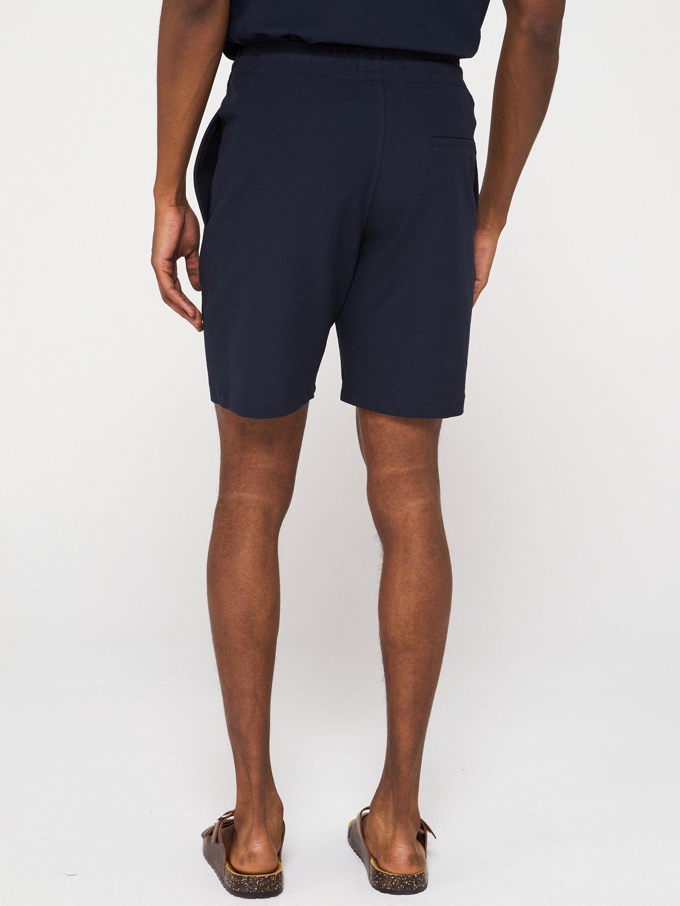  image of mango-peres-textured-casual-shorts-navy