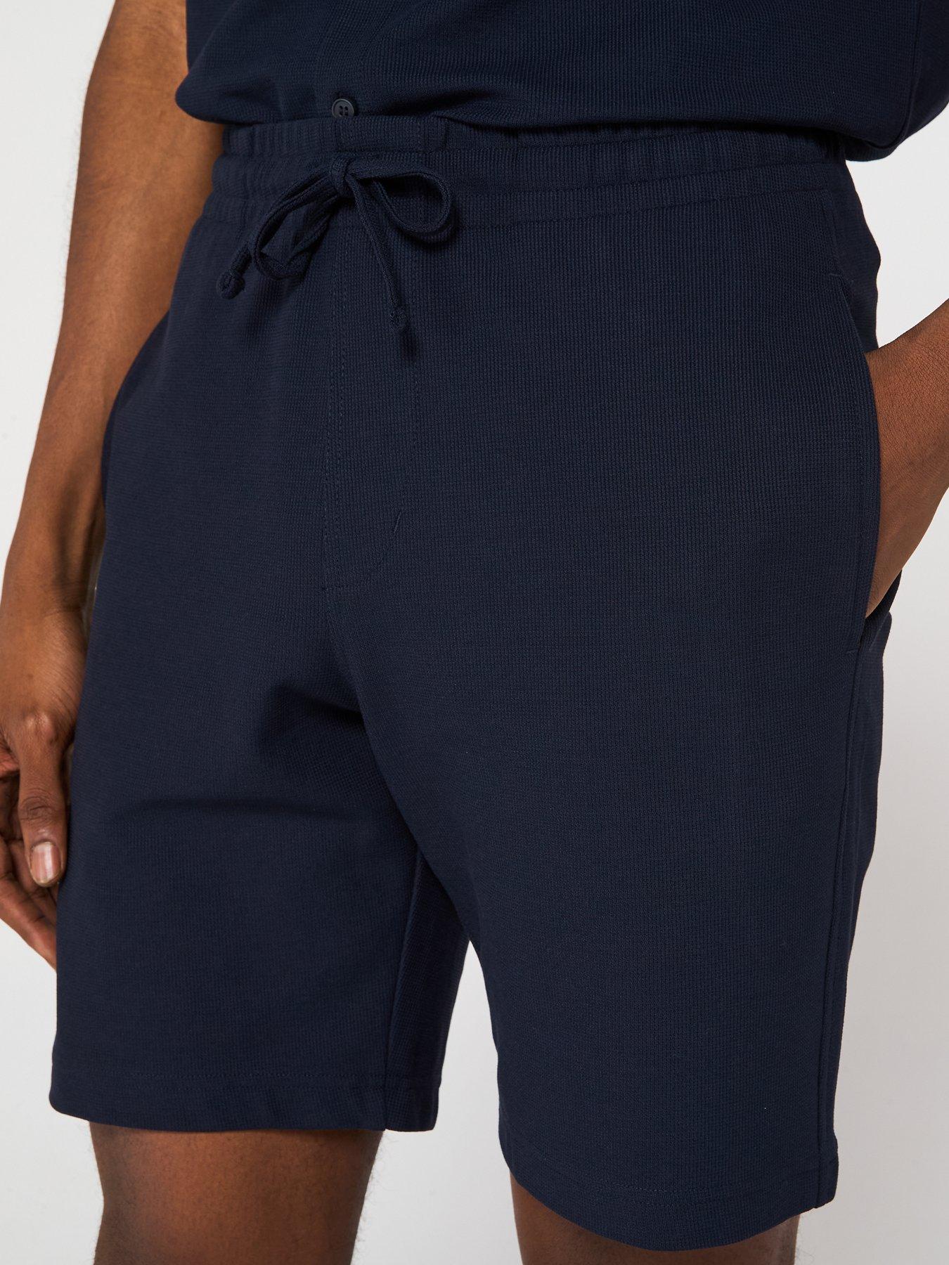 image of mango-peres-textured-casual-shorts-navy