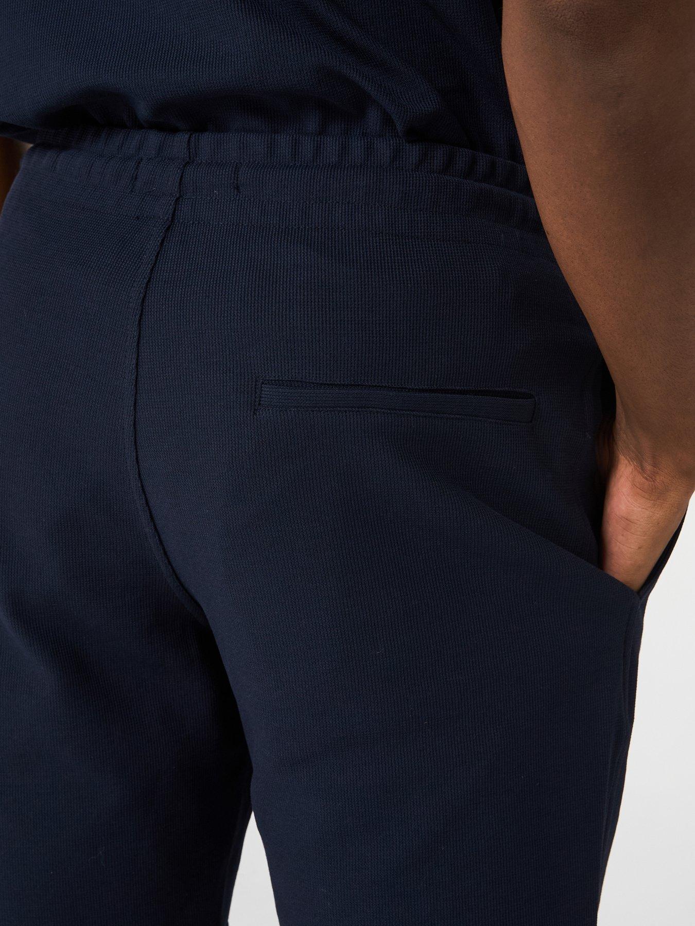  image of mango-peres-textured-casual-shorts-navy