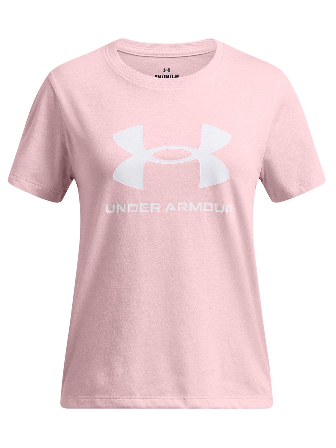 under-armour-junior-girls-big-logo-t-shirt-pinkwhite