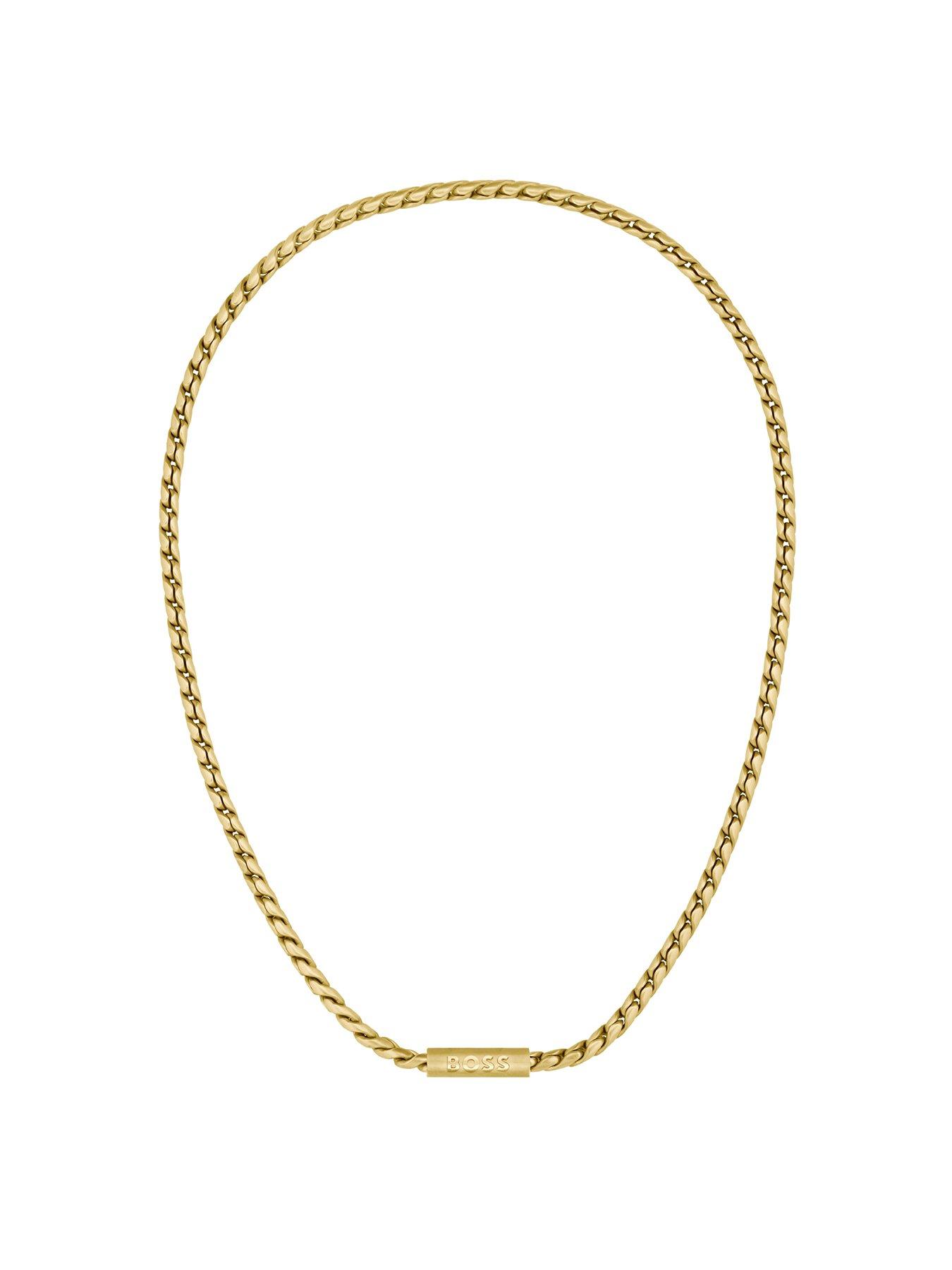 Image 1 of 6 of BOSS Doran Men's Necklace Gold