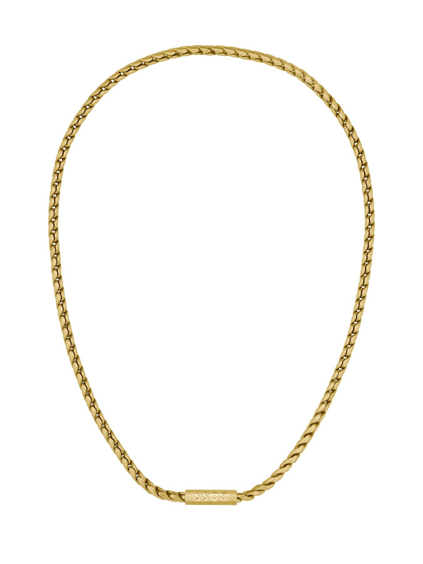 Image 2 of 6 of BOSS Doran Men's Necklace Gold