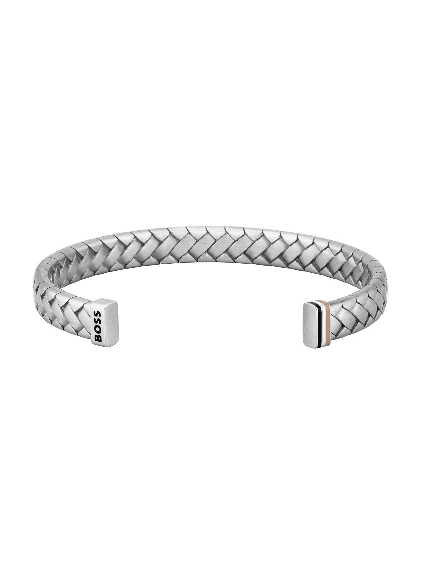 Image 2 of 6 of BOSS Tailored Men's Bracelet Silver