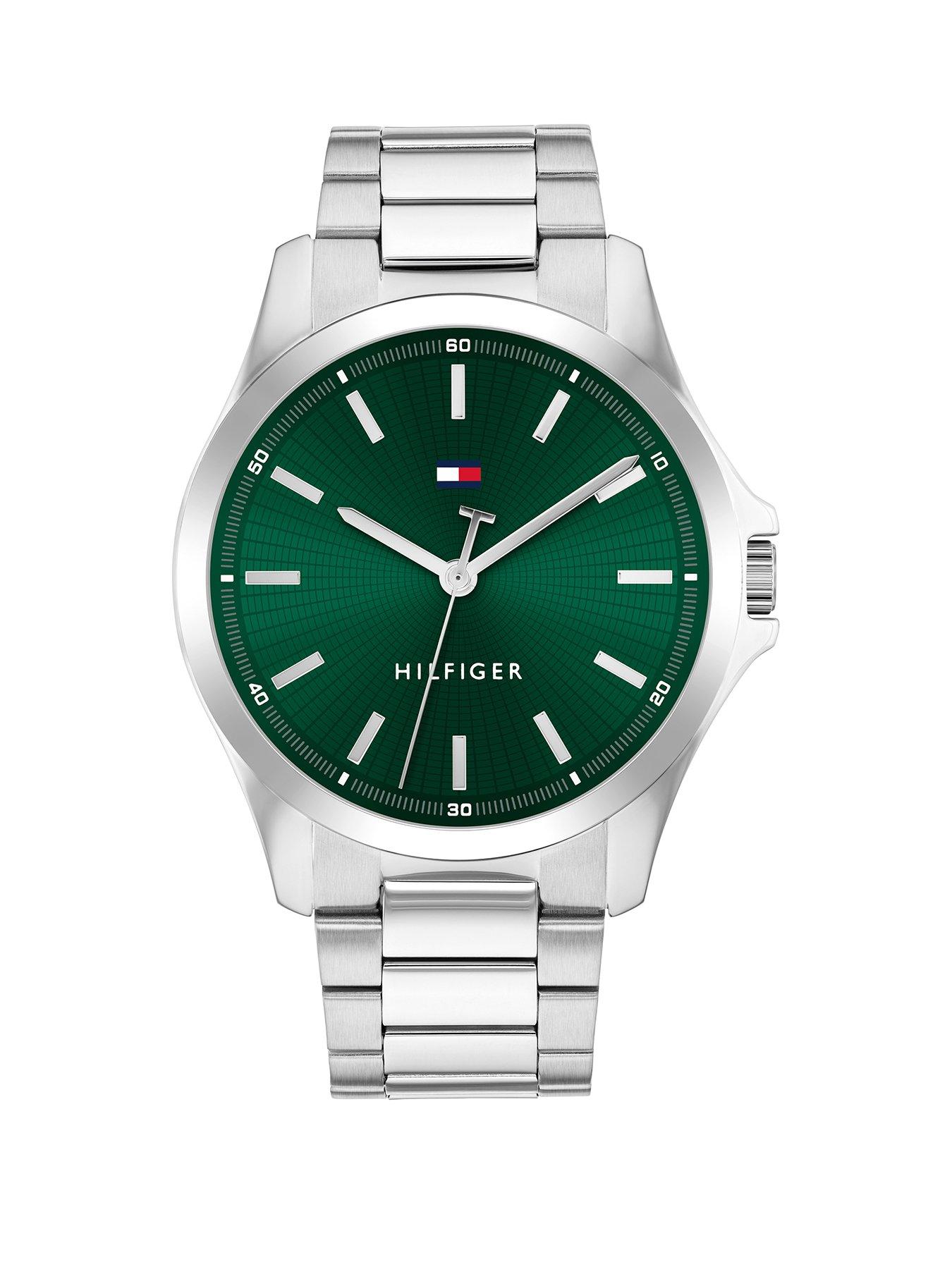  image of tommy-hilfiger-bruce-mens-watch-green