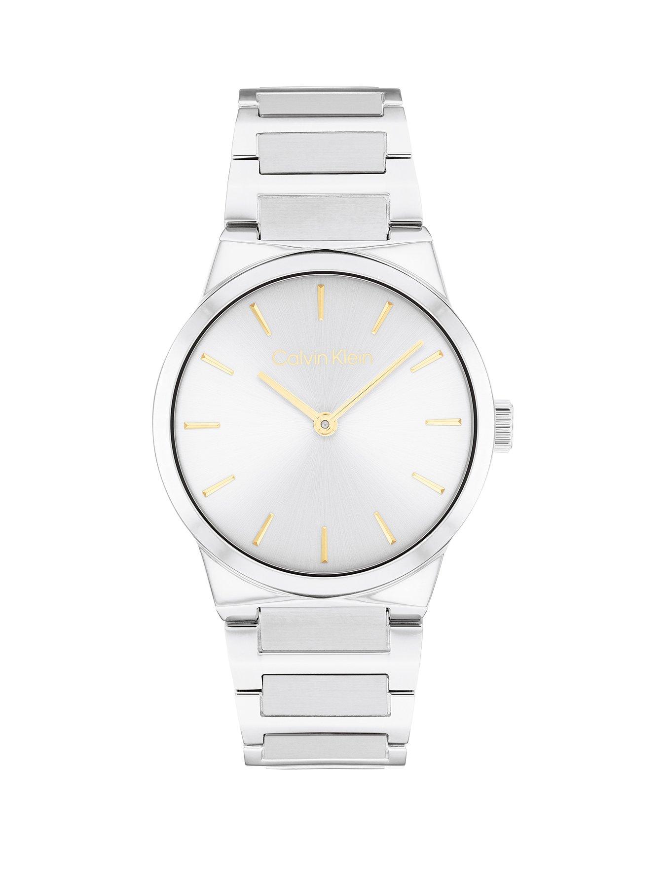  image of calvin-klein-ck-linear-elegance-ladies-watch-silver