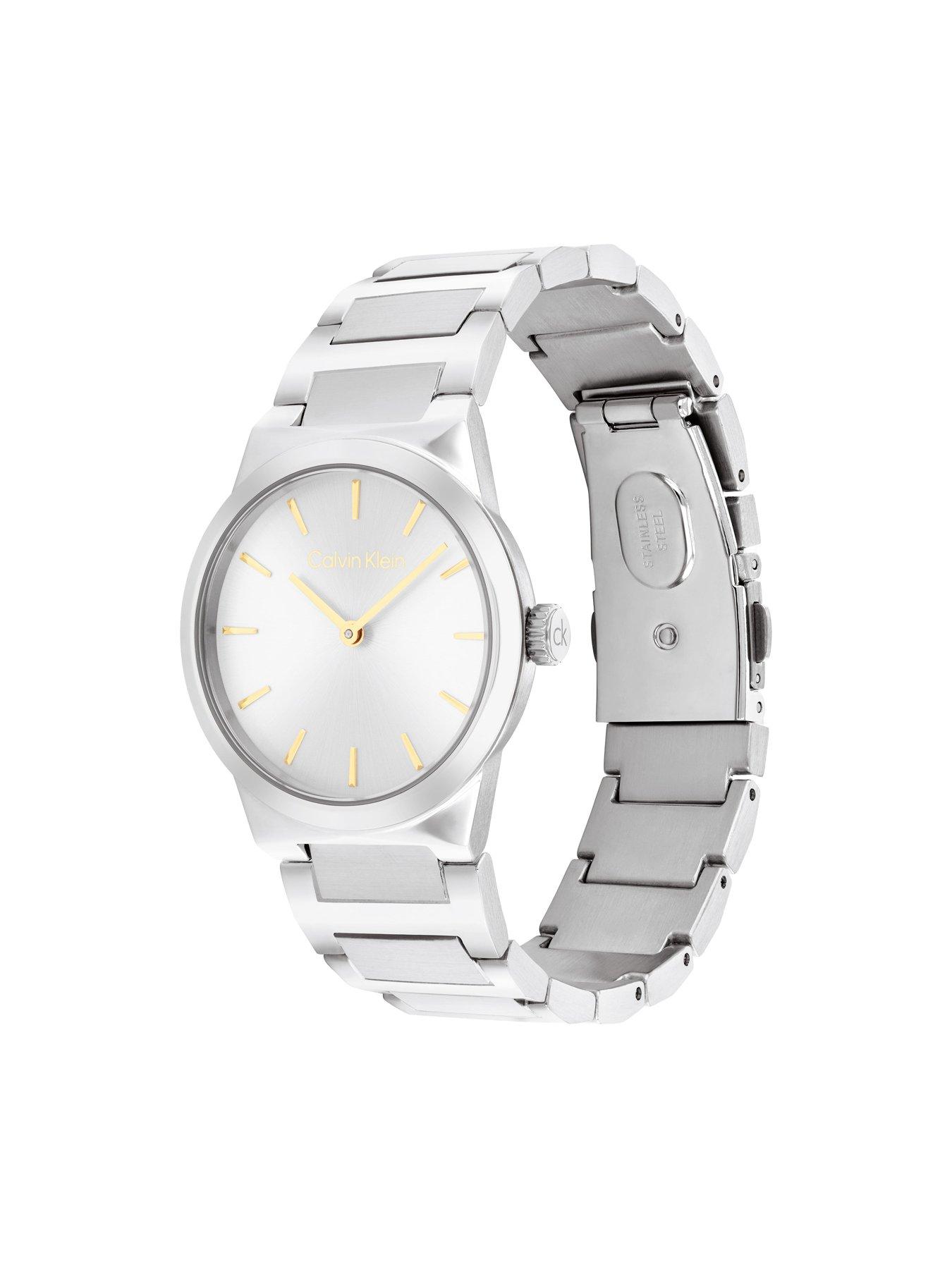 image of calvin-klein-ck-linear-elegance-ladies-watch-silver