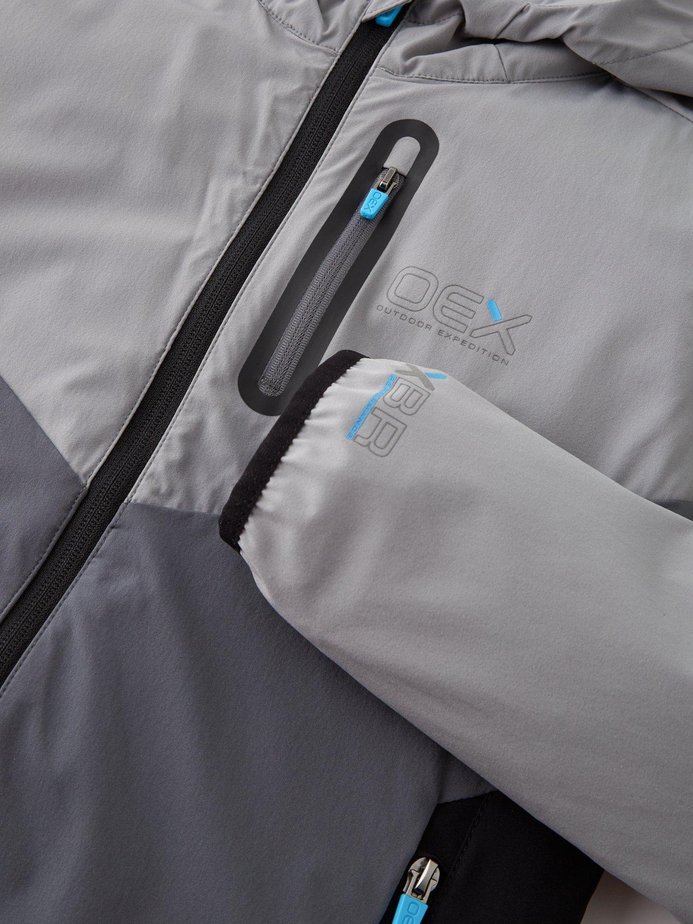  image of oex-junior-fell-tracksuit-set-grey