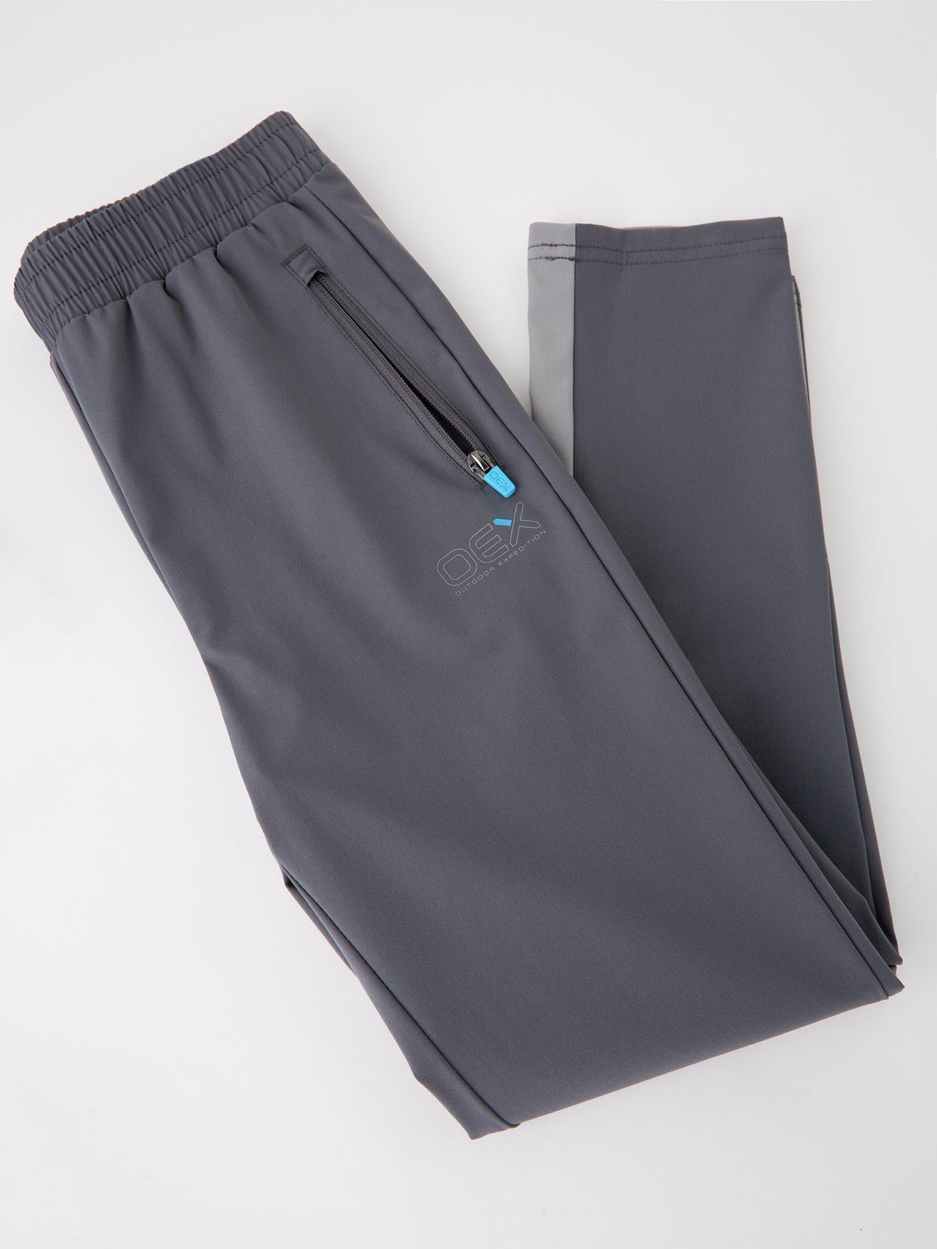  image of oex-junior-fell-tracksuit-set-grey